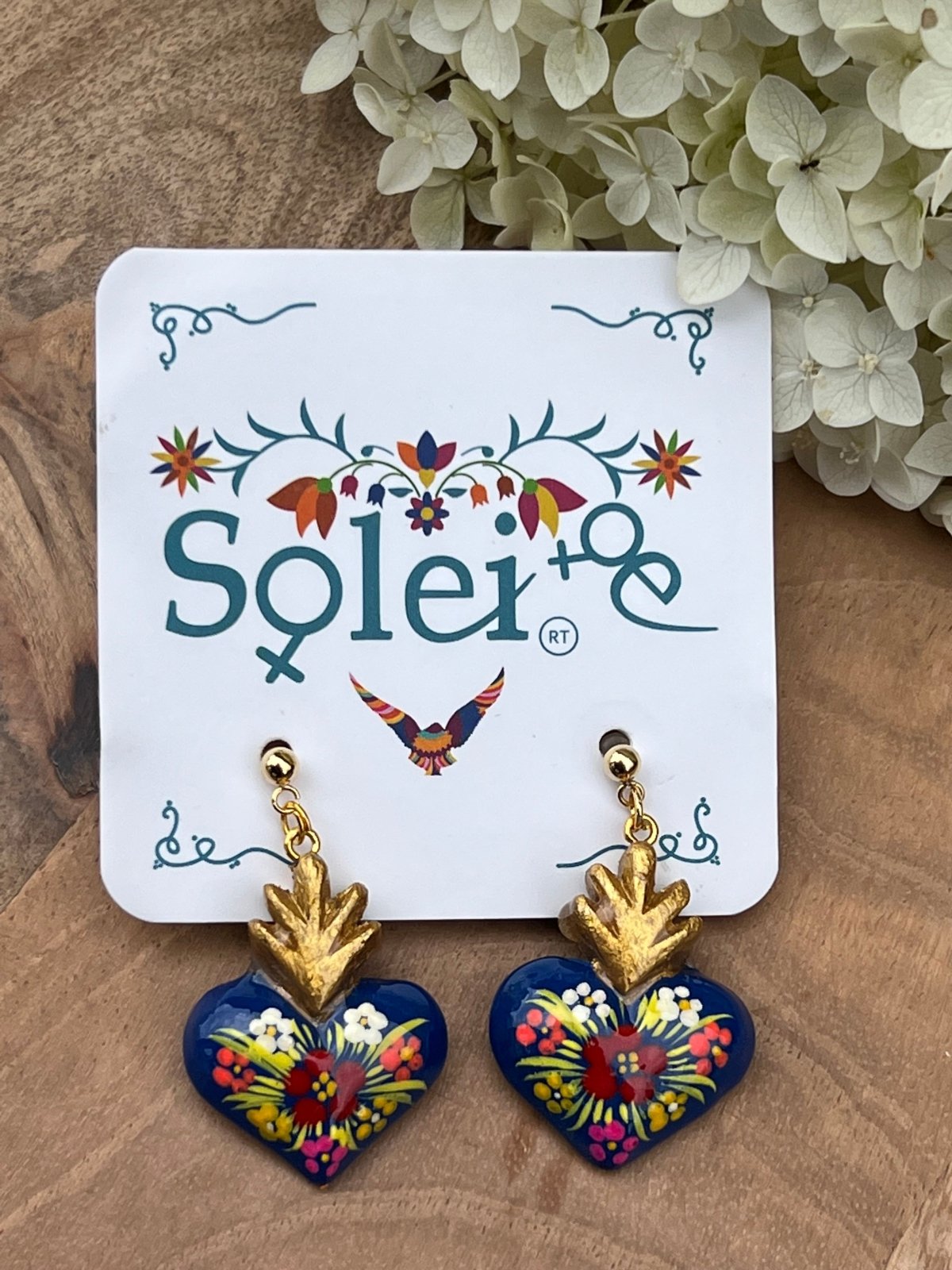 Corazon Pintado Earrings - Solei Store