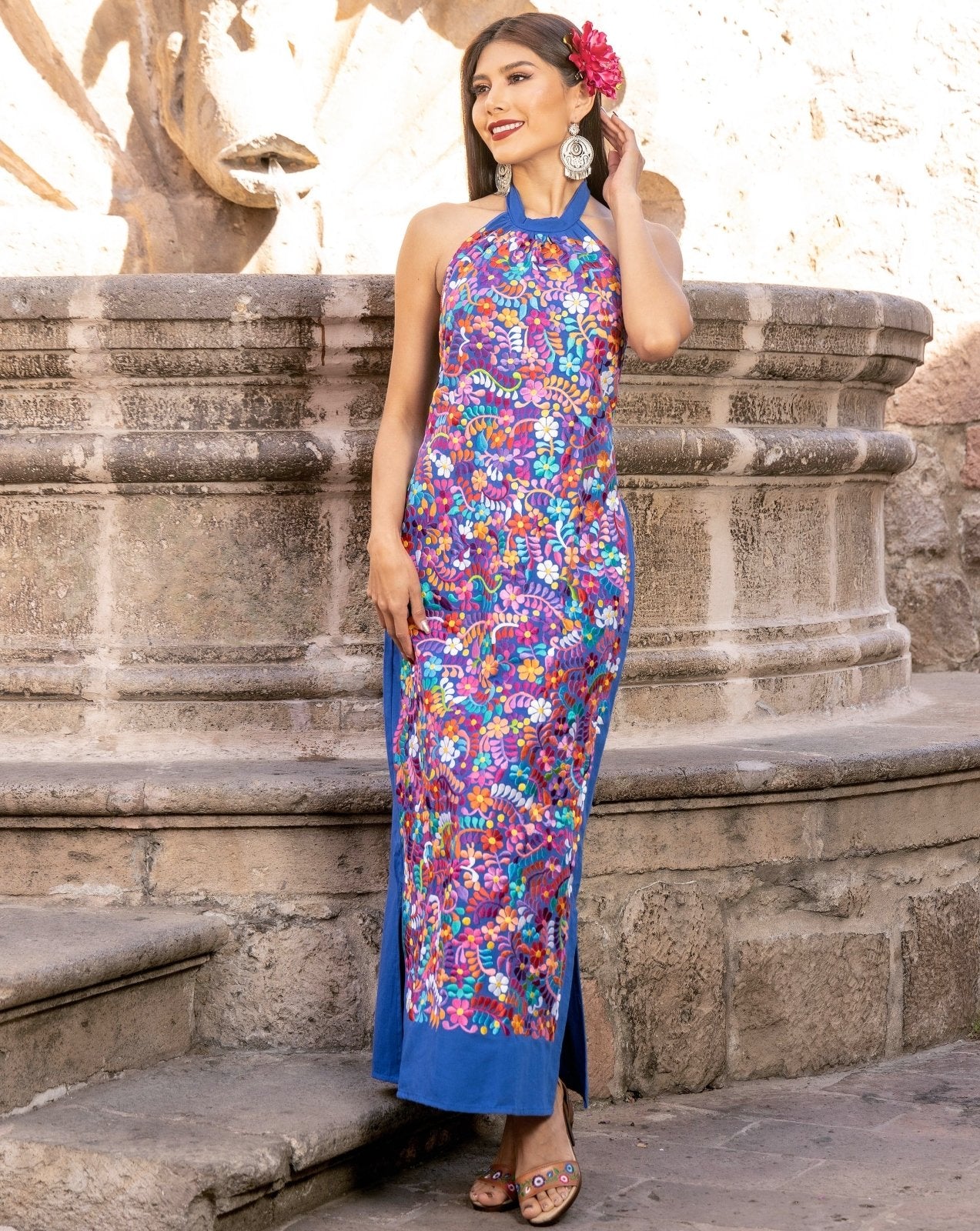 Imelda Halter Dress - Solei Store