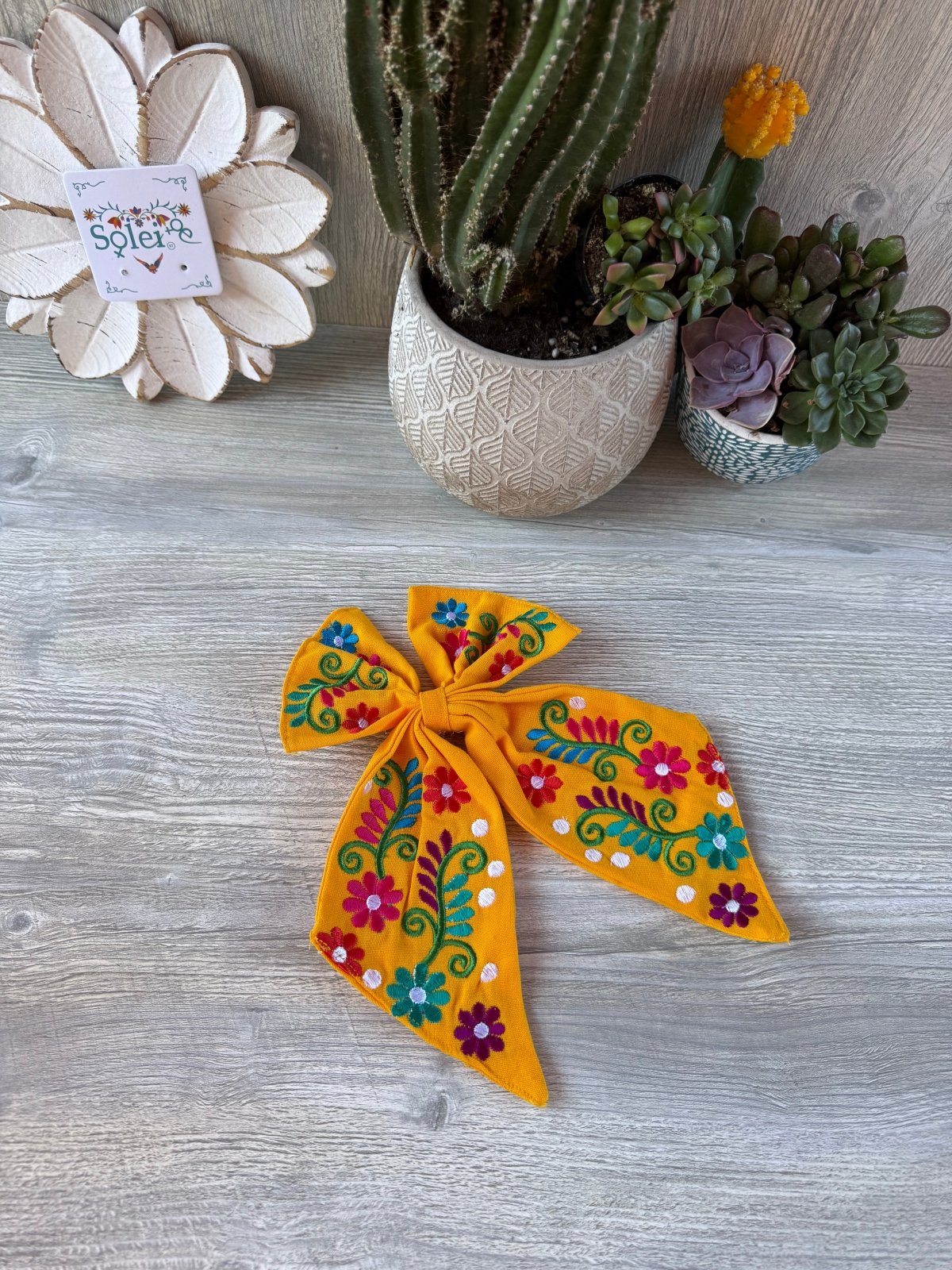 Moño Mexicano Bordado - Solei Store