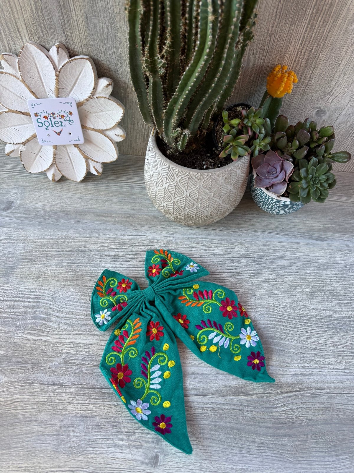 Moño Mexicano Bordado - Solei Store