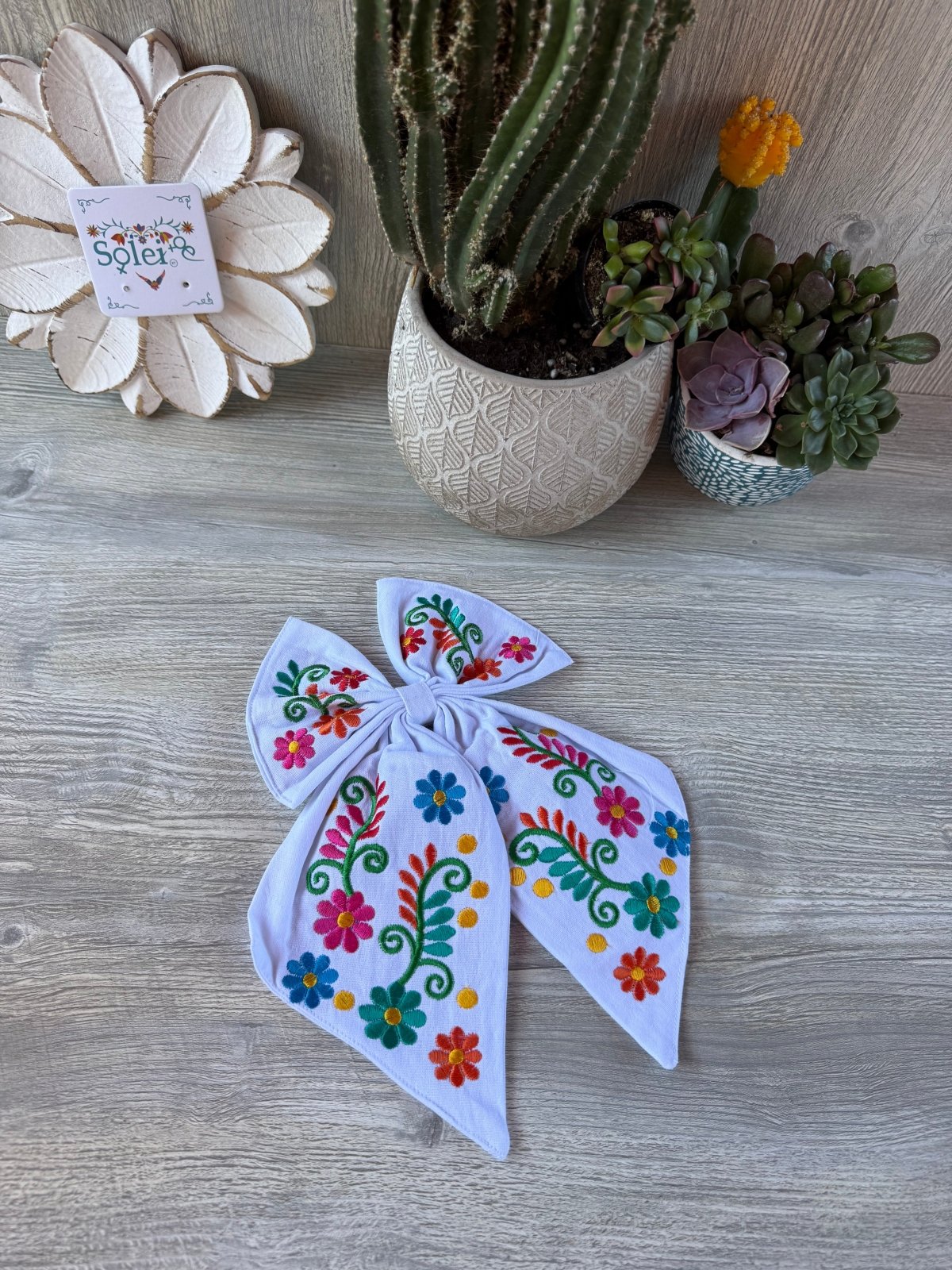 Moño Mexicano Bordado - Solei Store