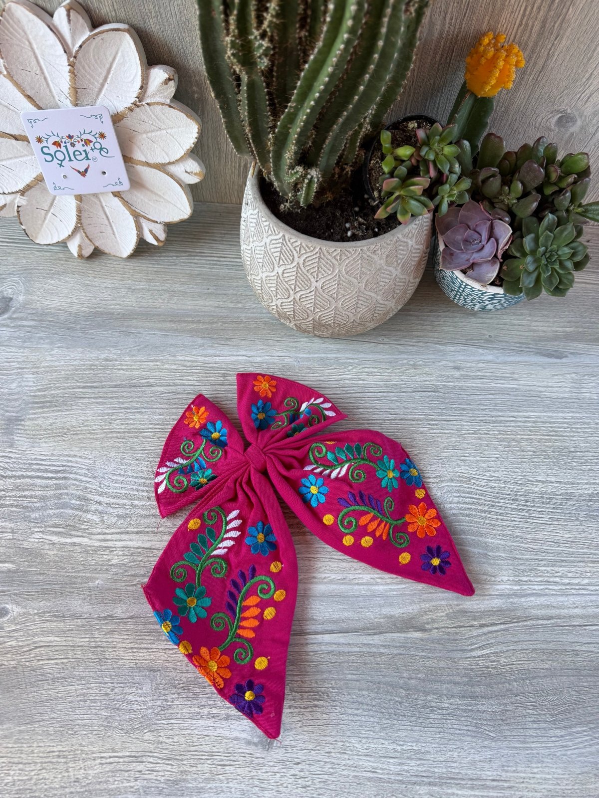 Moño Mexicano Bordado - Solei Store