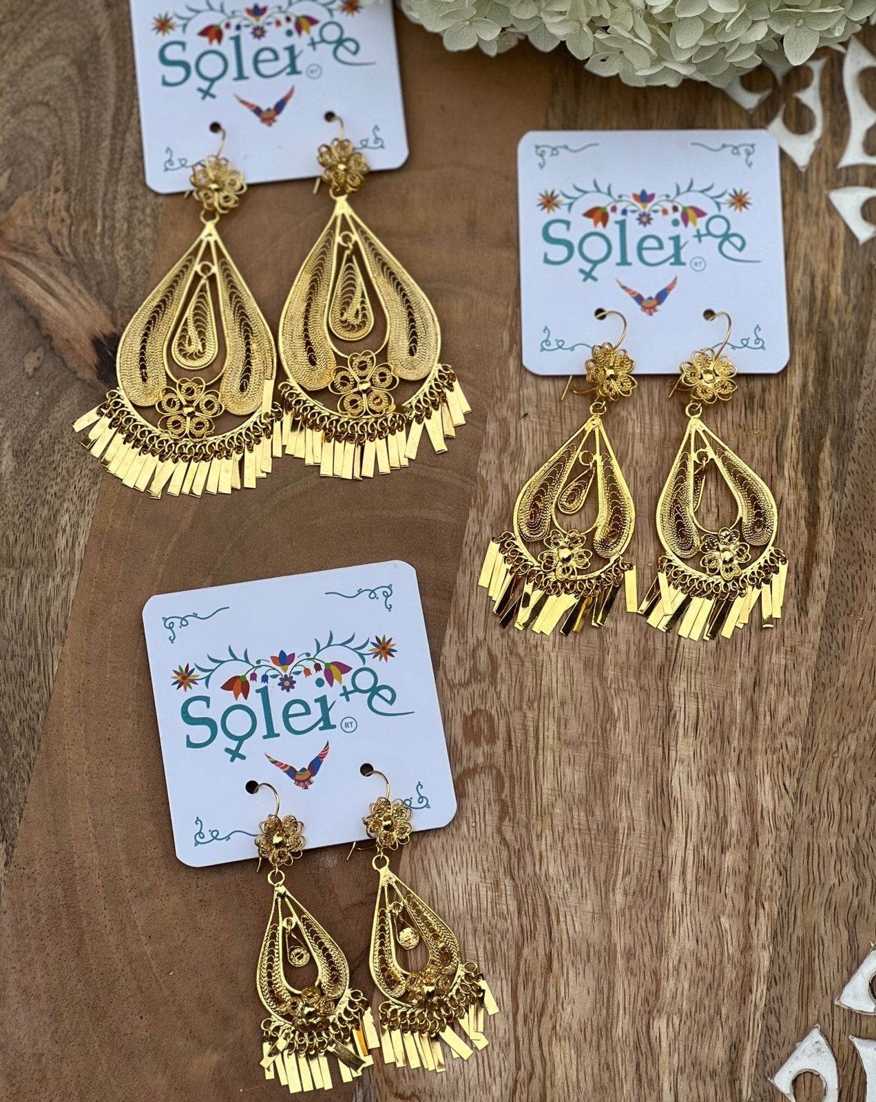 Pera Gota Filigree Earrings - Solei Store