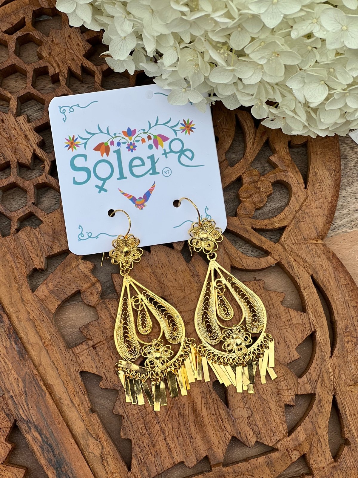 Pera Gota Filigree Earrings - Solei Store