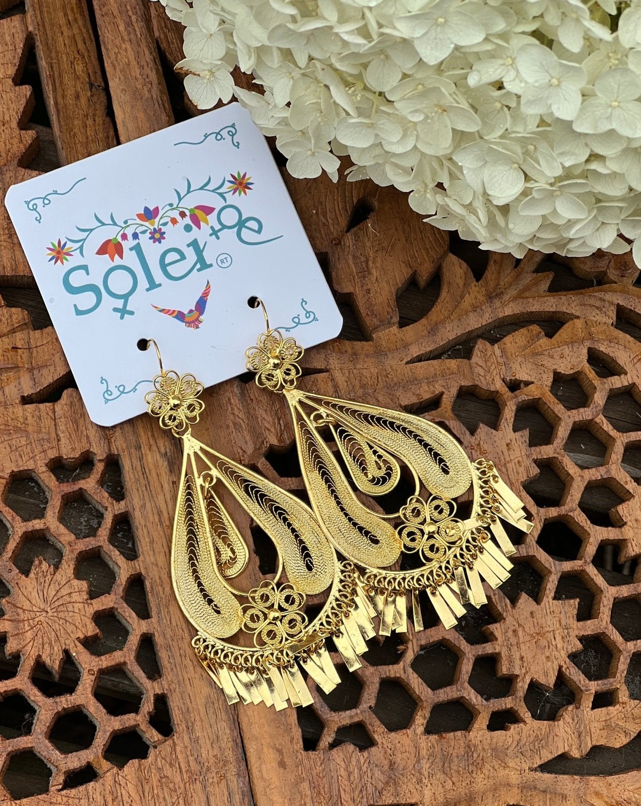 Pera Gota Filigree Earrings - Solei Store