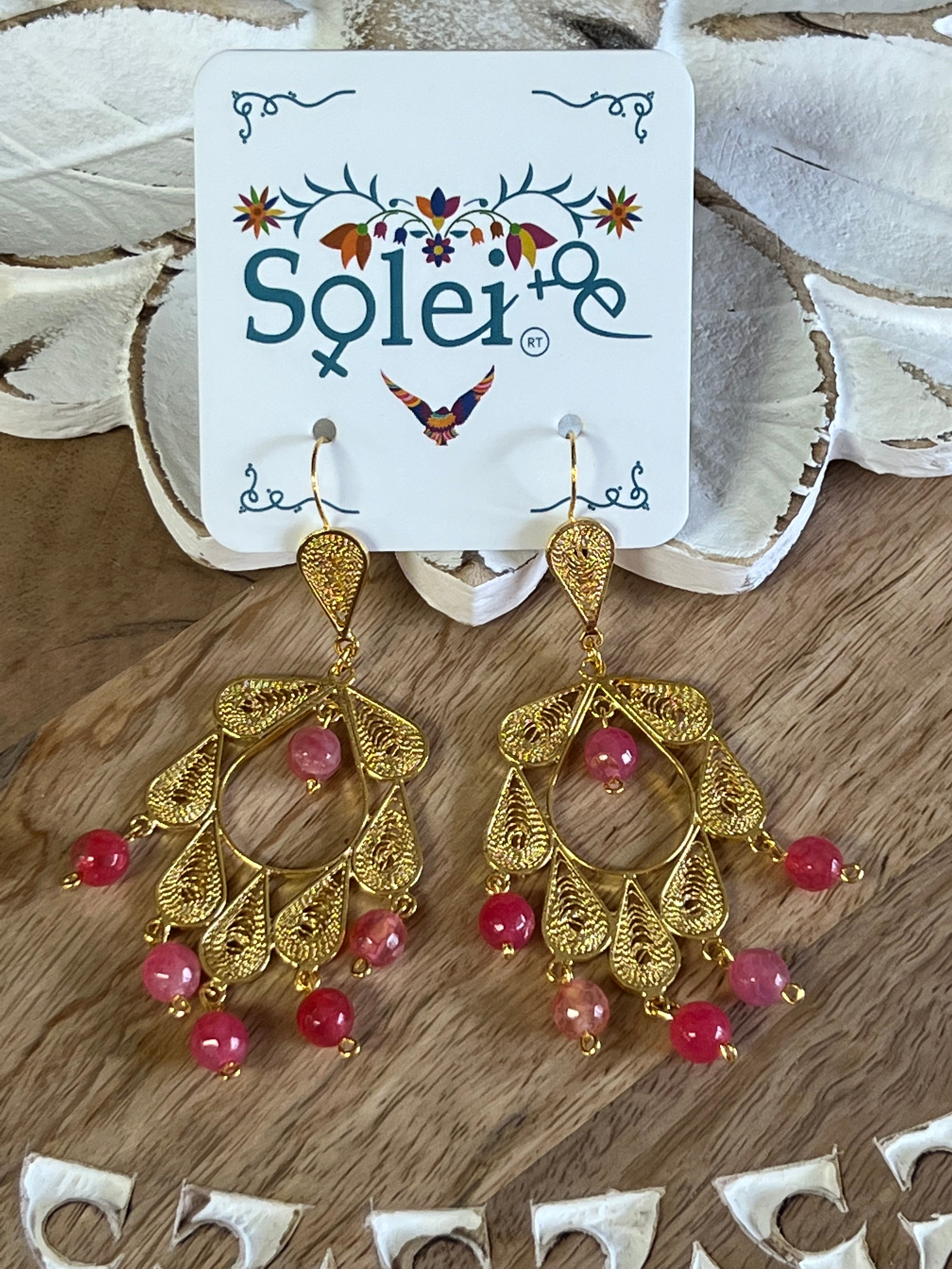 Colgante Piedra Earrings