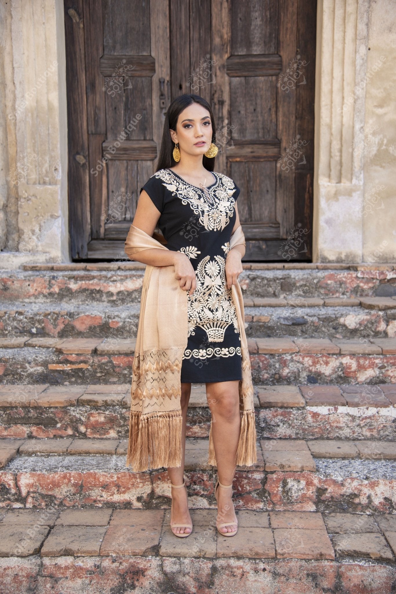 Artisanal Mexican Braided Shawl - Solei Store
