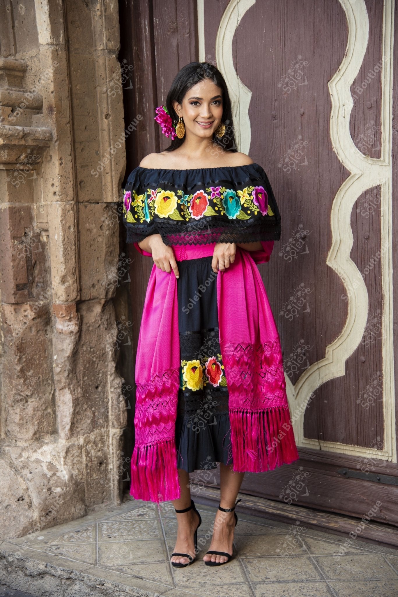Artisanal Mexican Braided Shawl - Solei Store