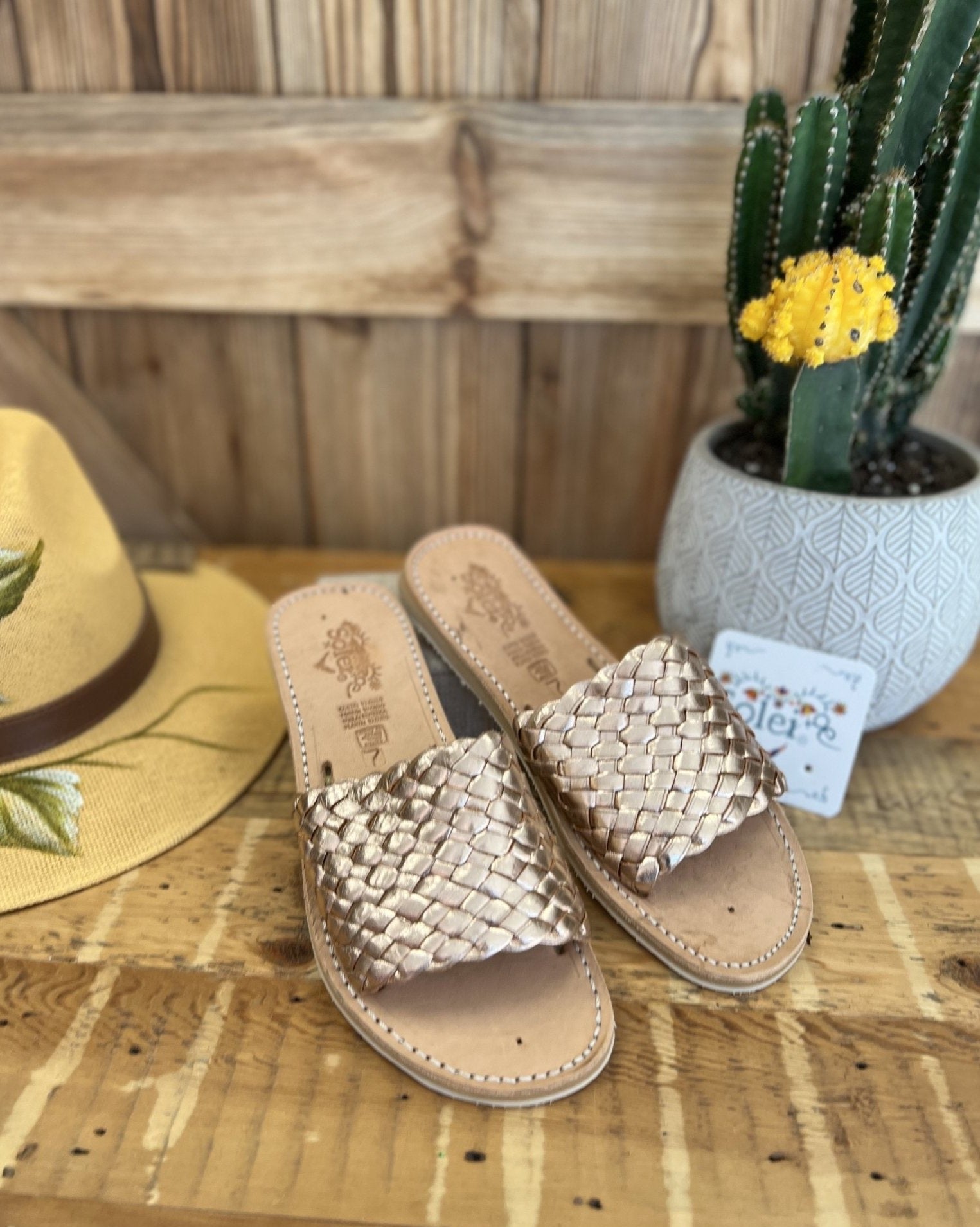 Artisanal Mexican Open Toe Leather Sandal. Huarache Viviana - Solei Store