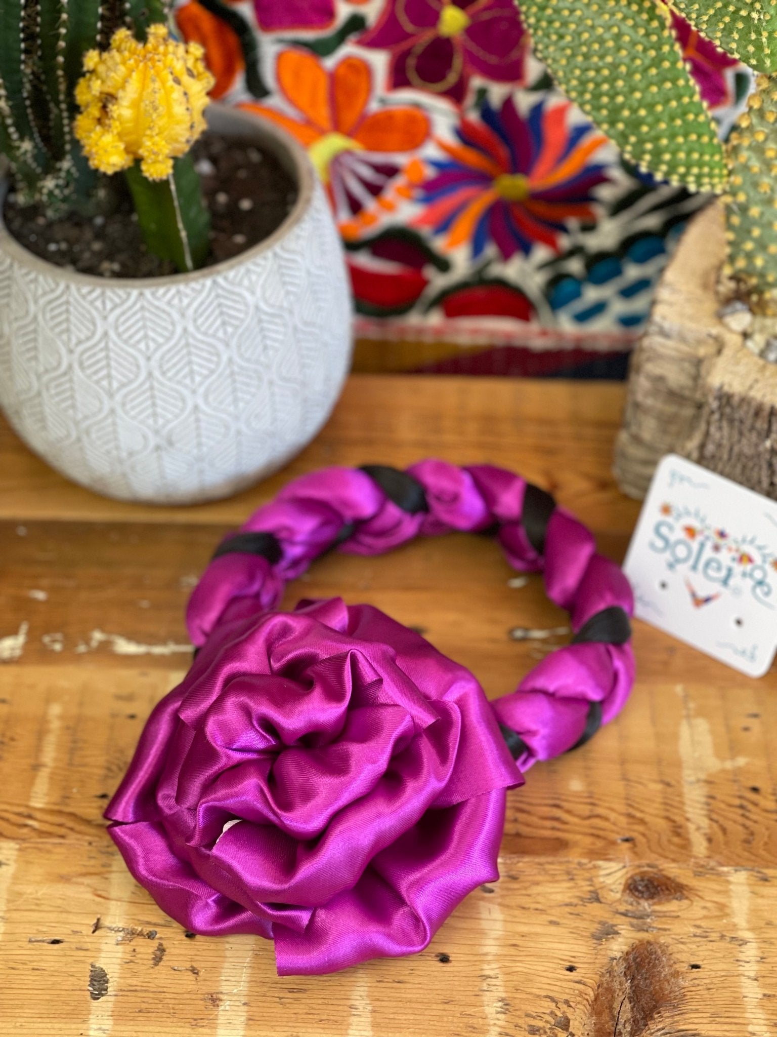 Braided Ribbon Hair Piece. Trenzado con Moño - Solei Store