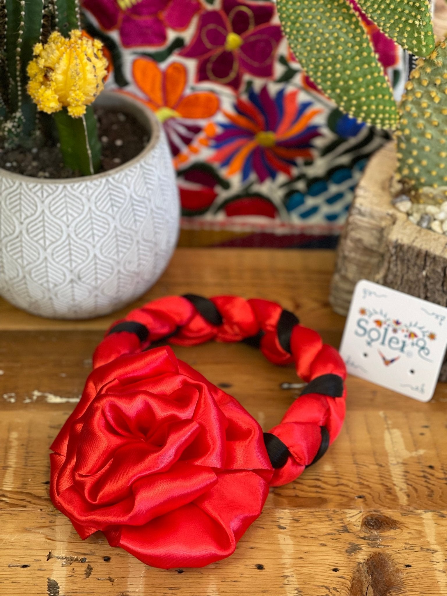 Braided Ribbon Hair Piece. Trenzado con Moño - Solei Store