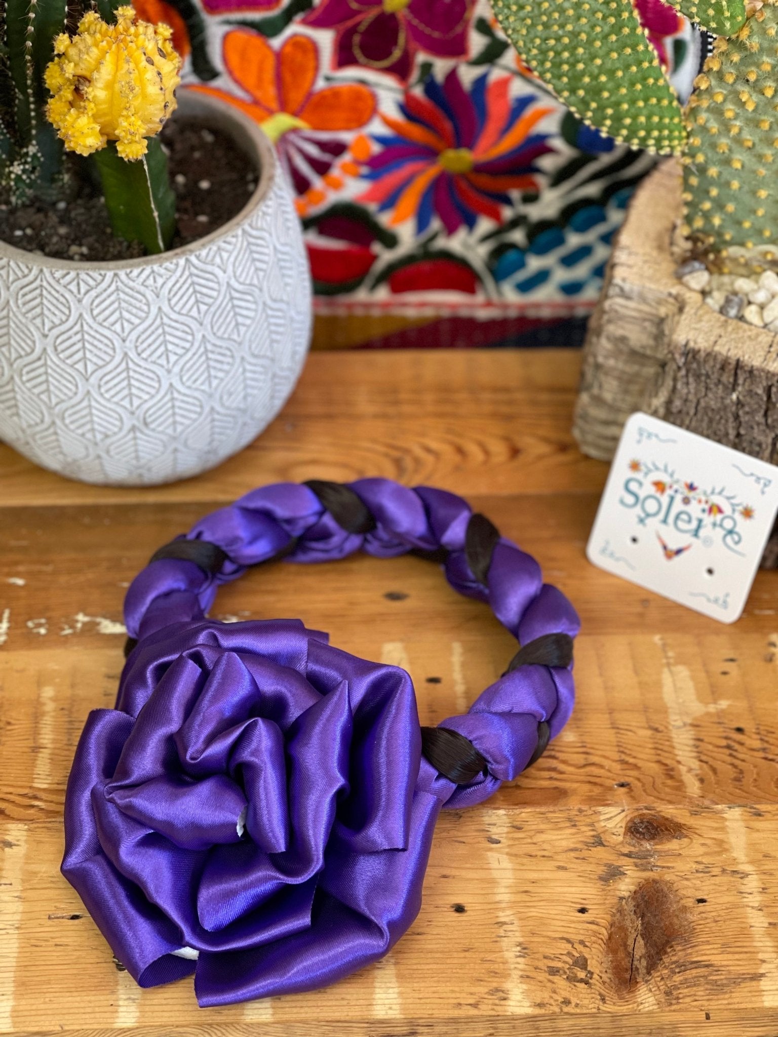 Braided Ribbon Hair Piece. Trenzado con Moño - Solei Store