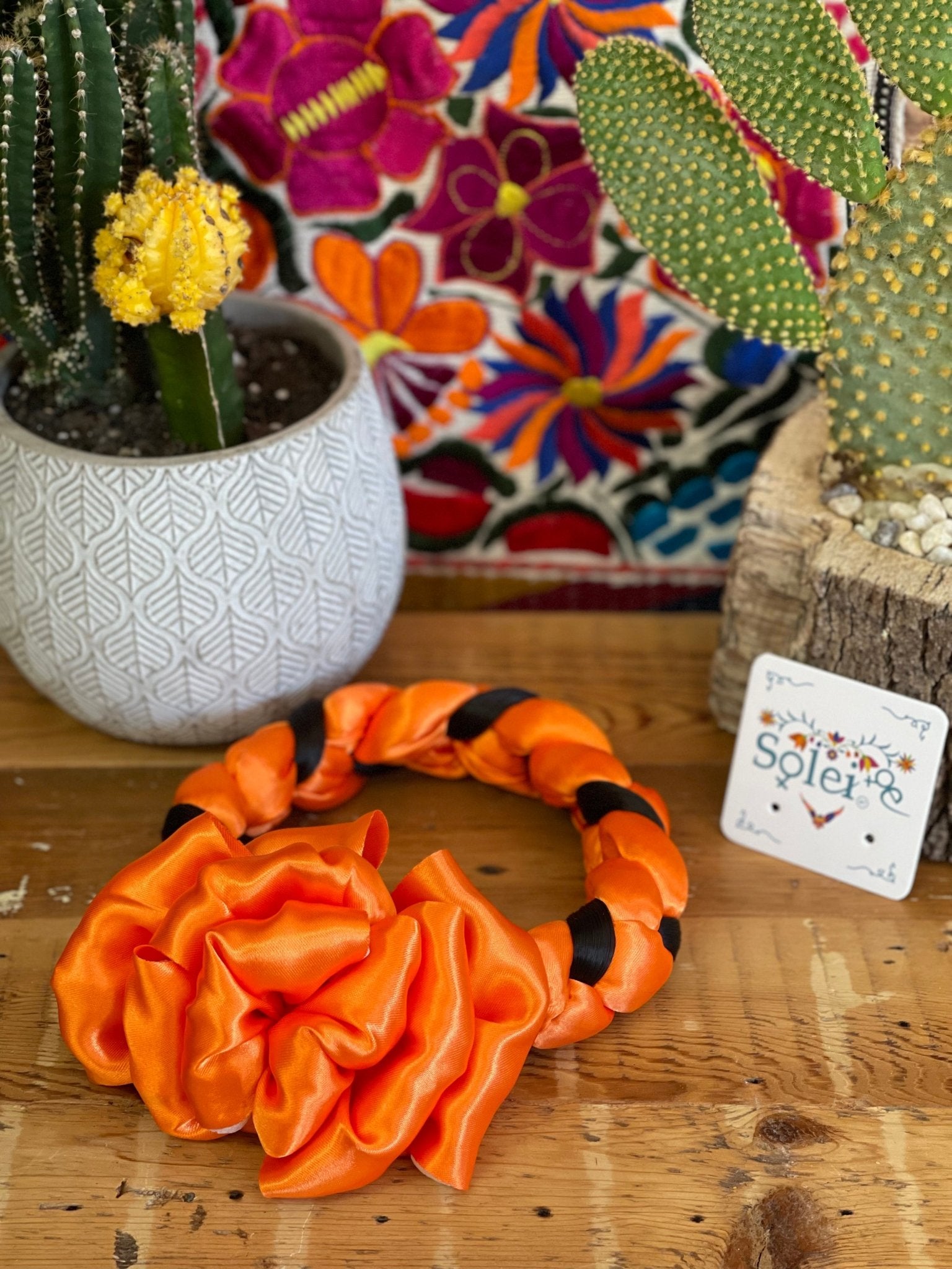 Braided Ribbon Hair Piece. Trenzado con Moño - Solei Store