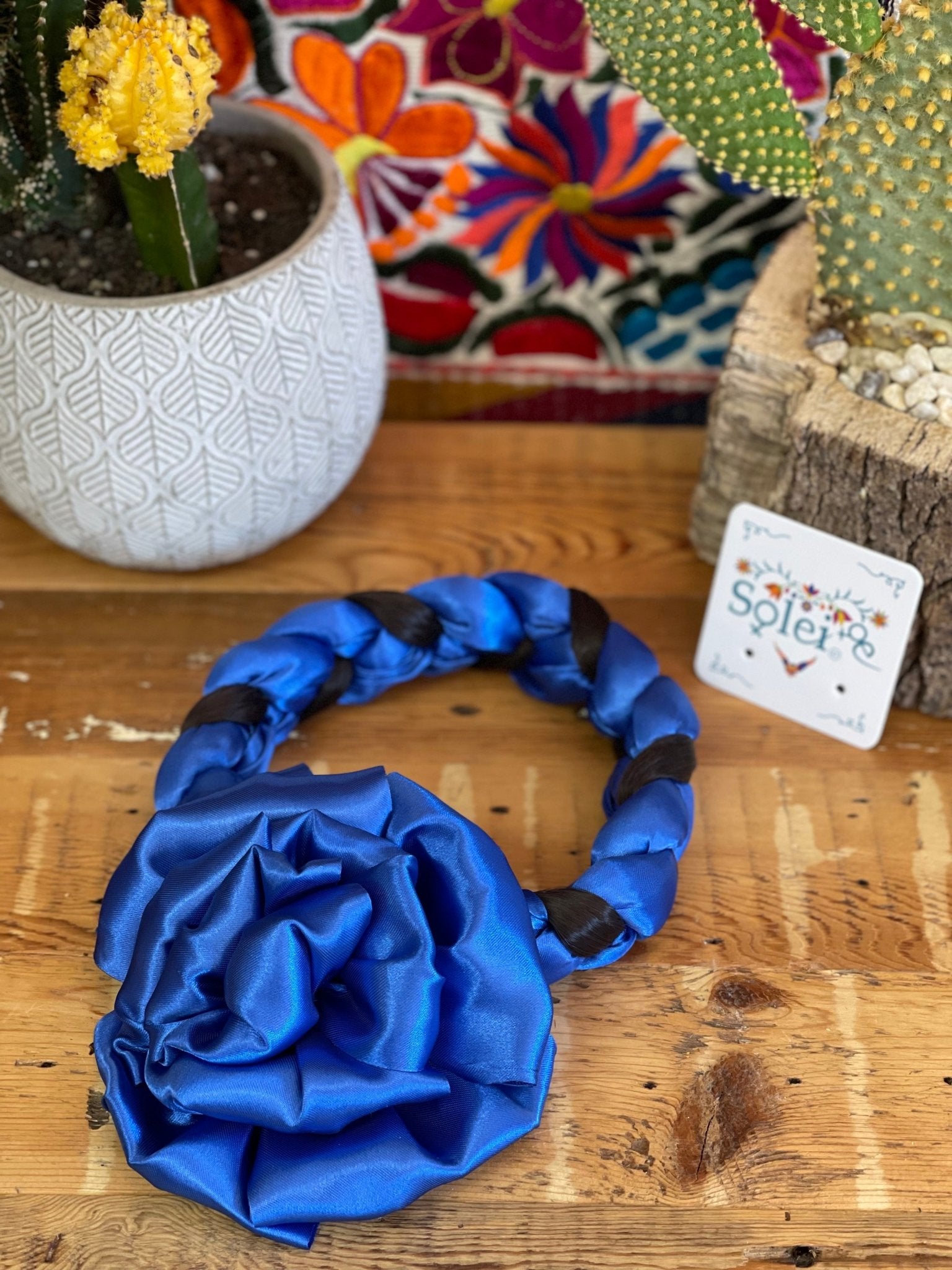 Braided Ribbon Hair Piece. Trenzado con Moño - Solei Store