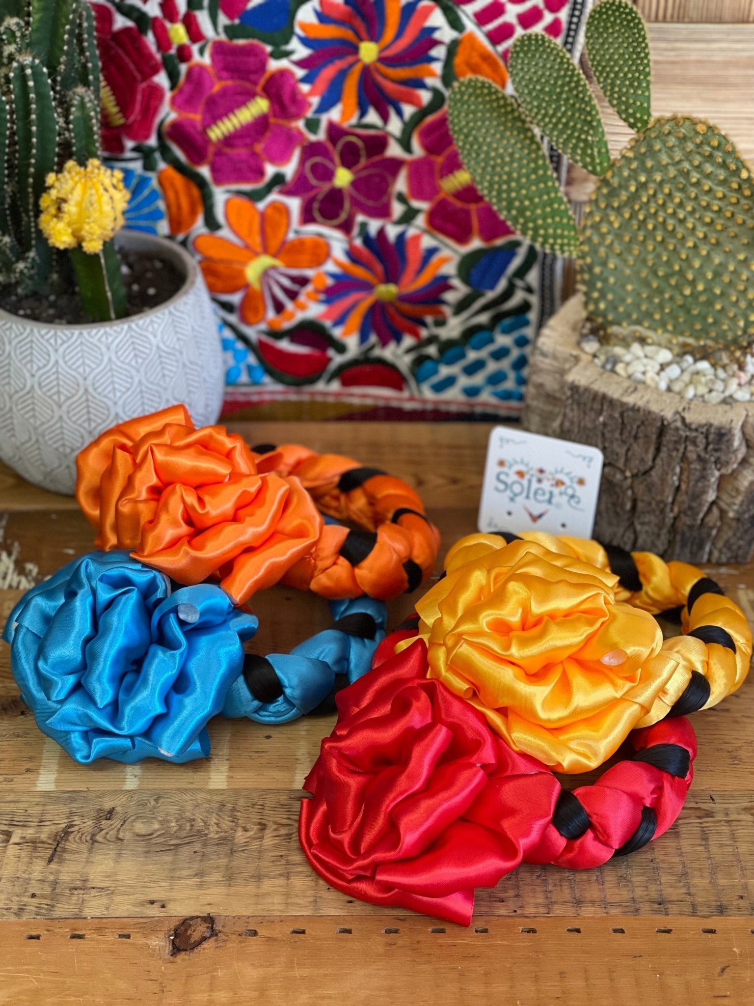 Braided Ribbon Hair Piece. Trenzado con Moño - Solei Store