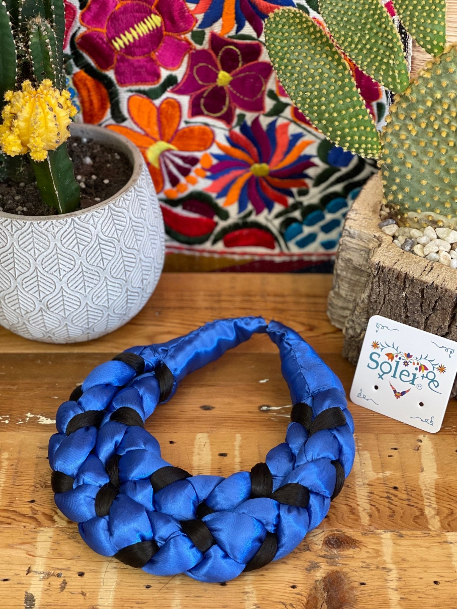 Braided Ribbon Hair Piece. Trenzado Sencillo - Solei Store