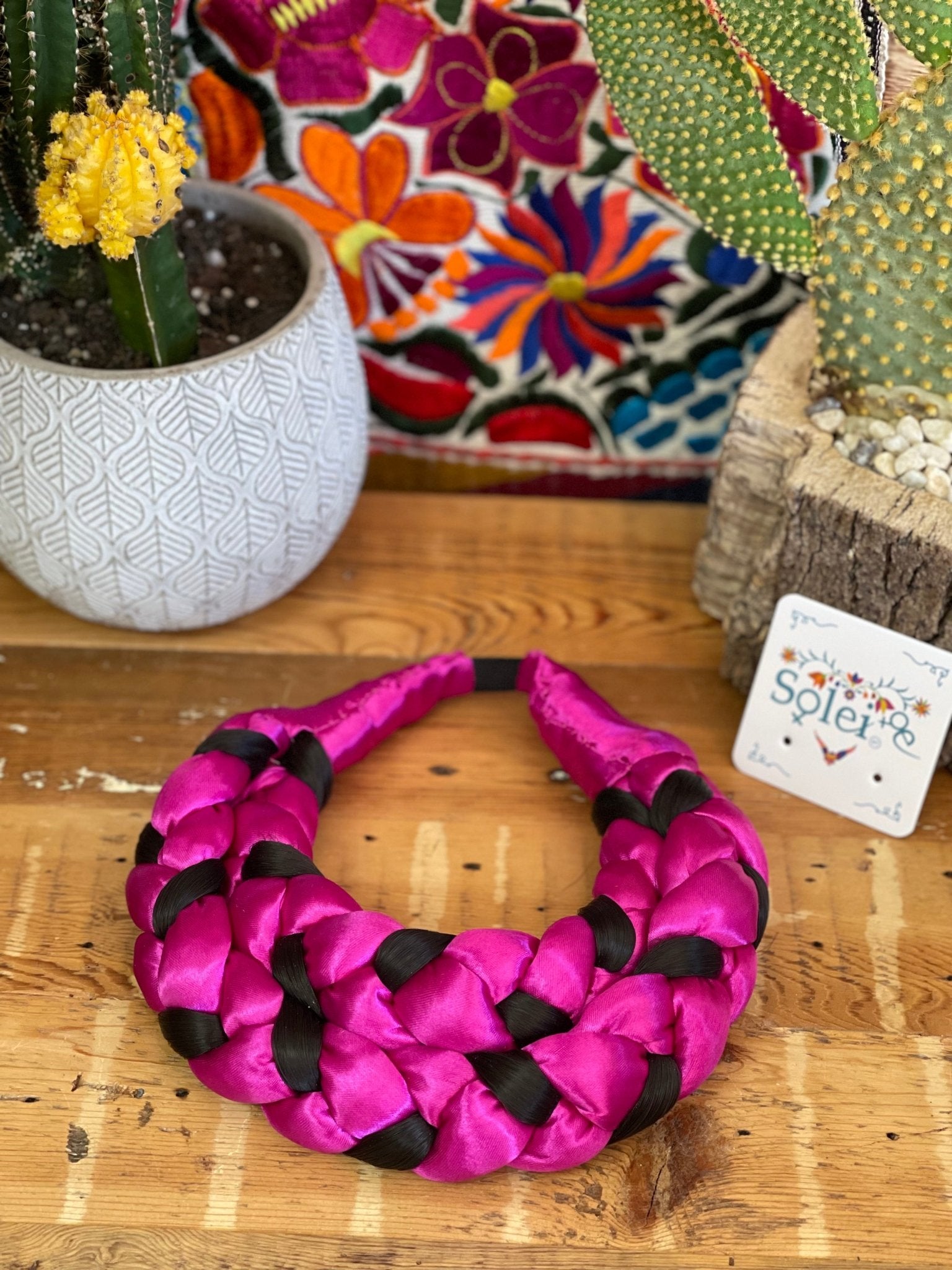 Braided Ribbon Hair Piece. Trenzado Sencillo - Solei Store