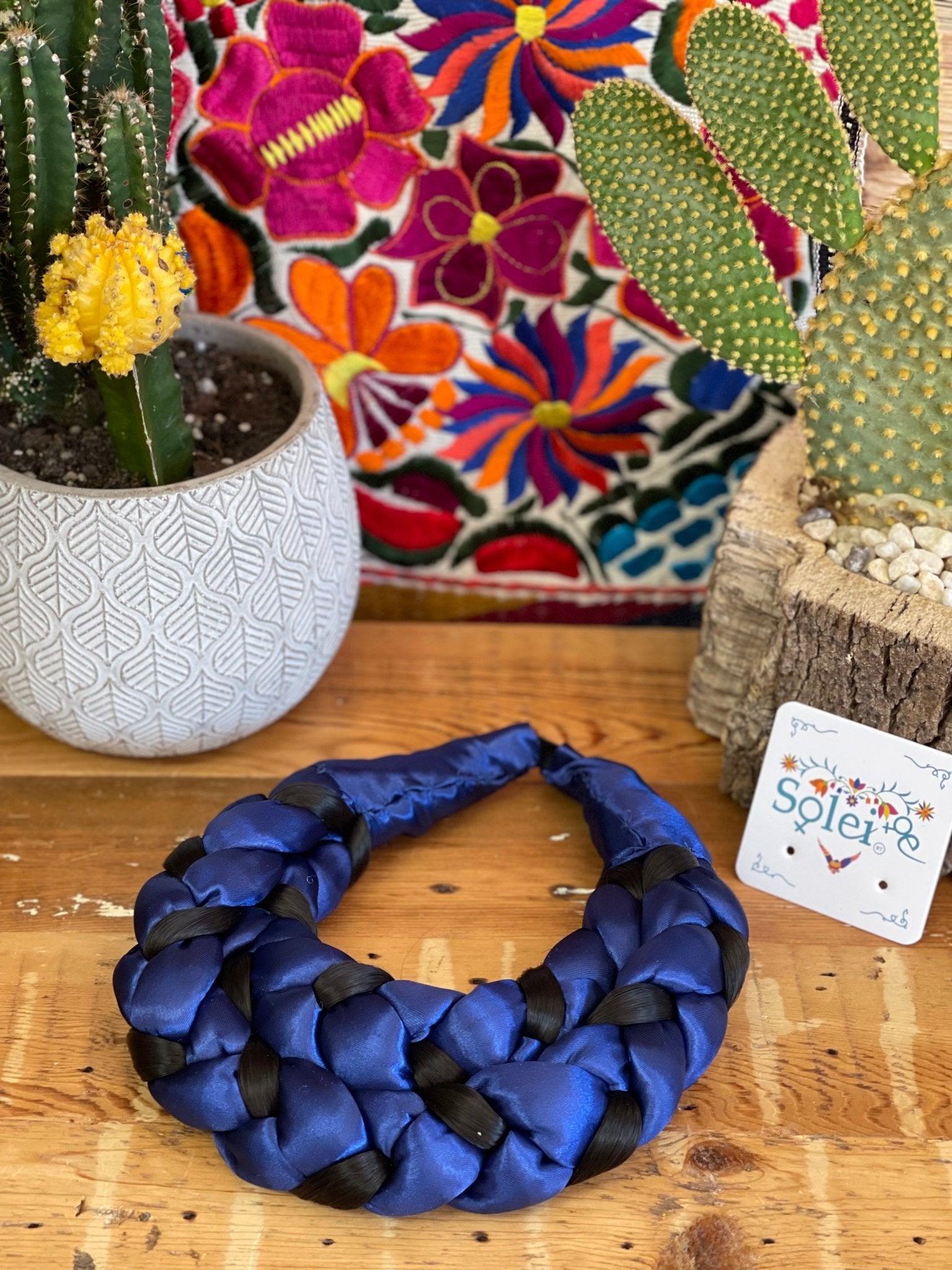Braided Ribbon Hair Piece. Trenzado Sencillo - Solei Store