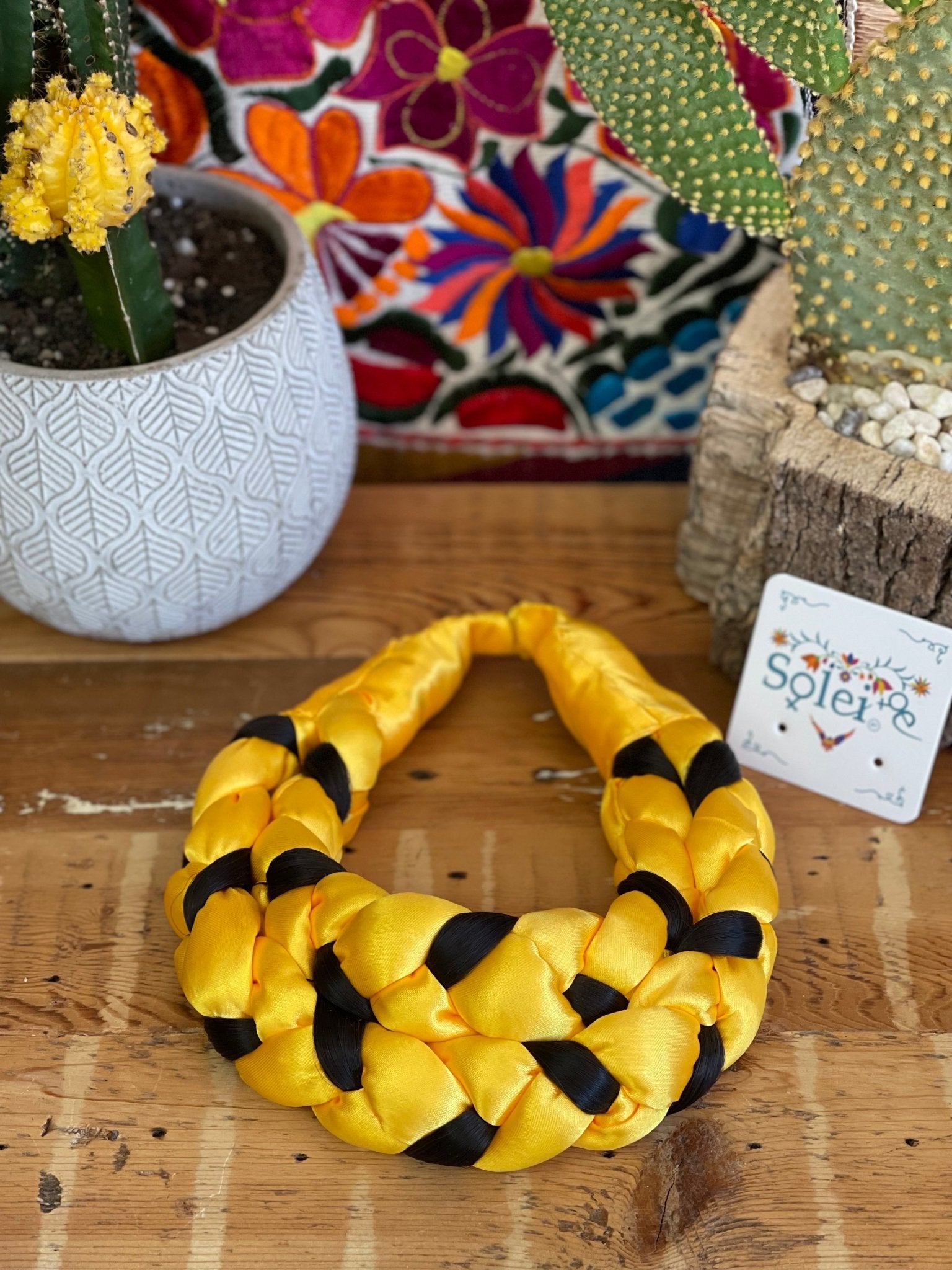 Braided Ribbon Hair Piece. Trenzado Sencillo - Solei Store