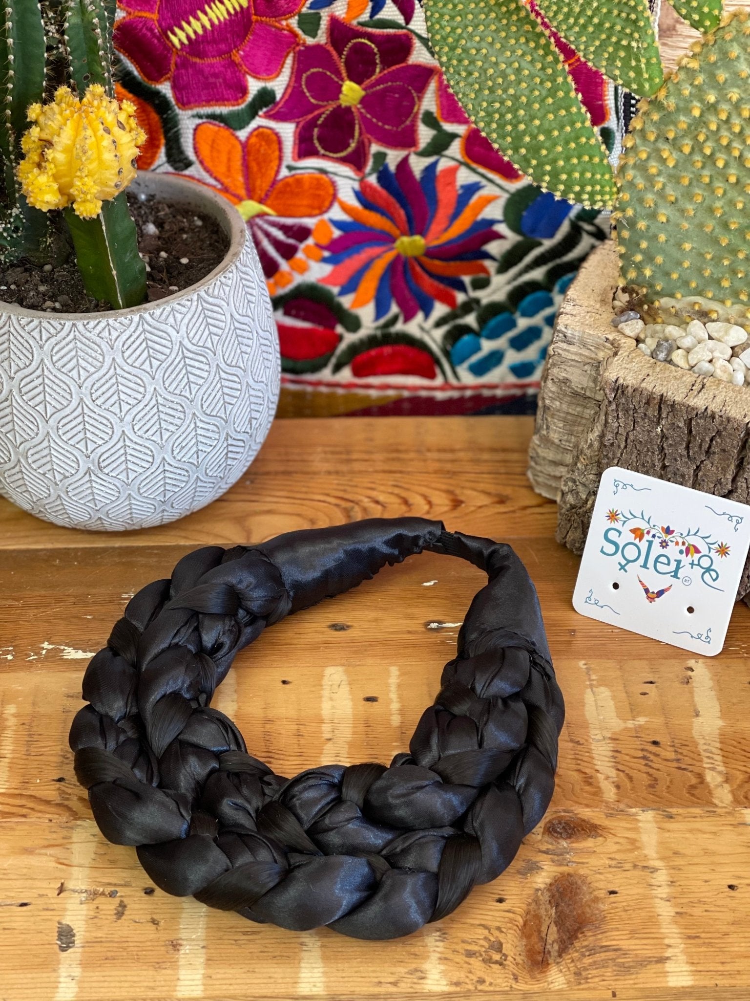 Braided Ribbon Hair Piece. Trenzado Sencillo - Solei Store
