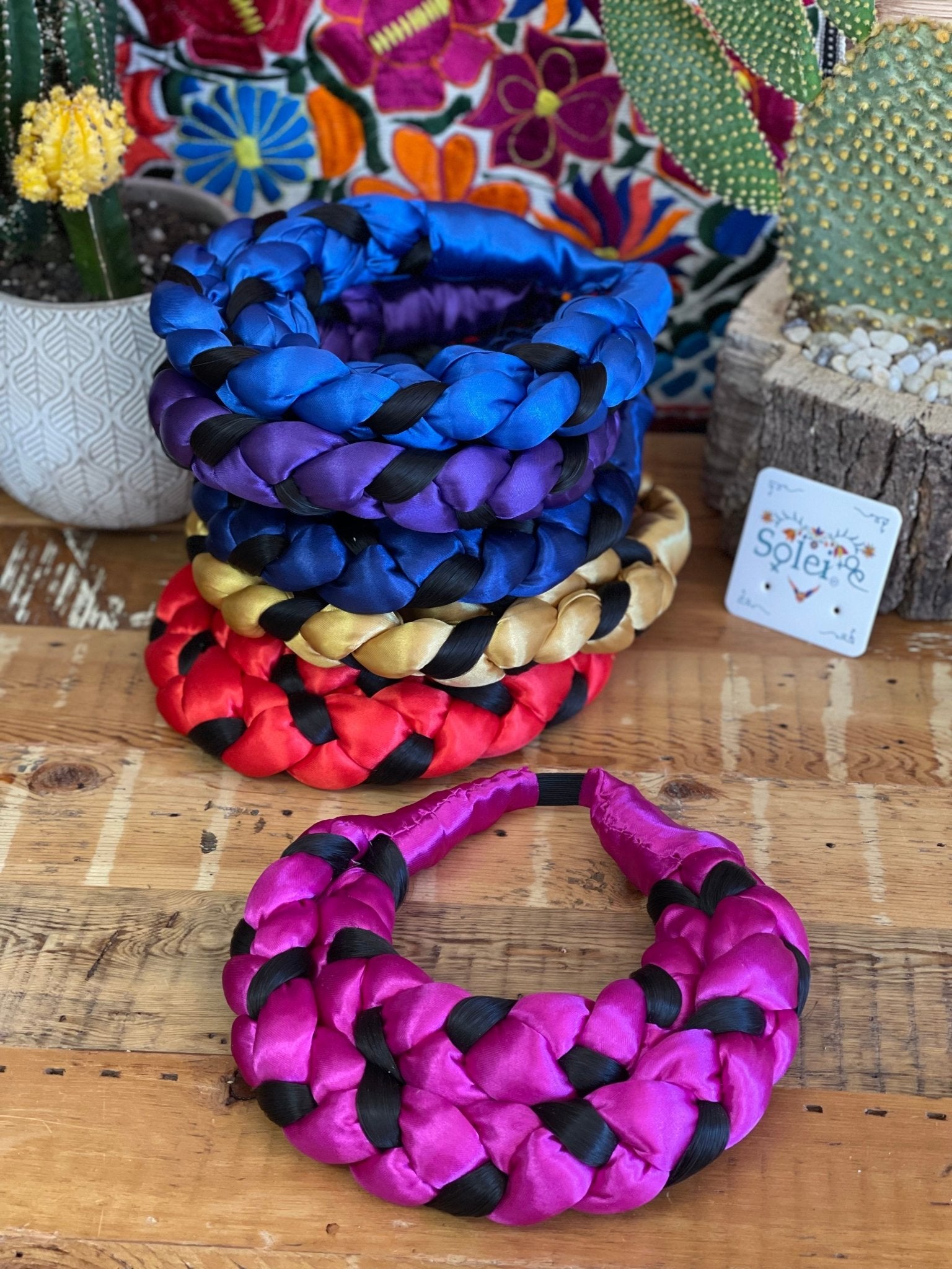 Braided Ribbon Hair Piece. Trenzado Sencillo - Solei Store