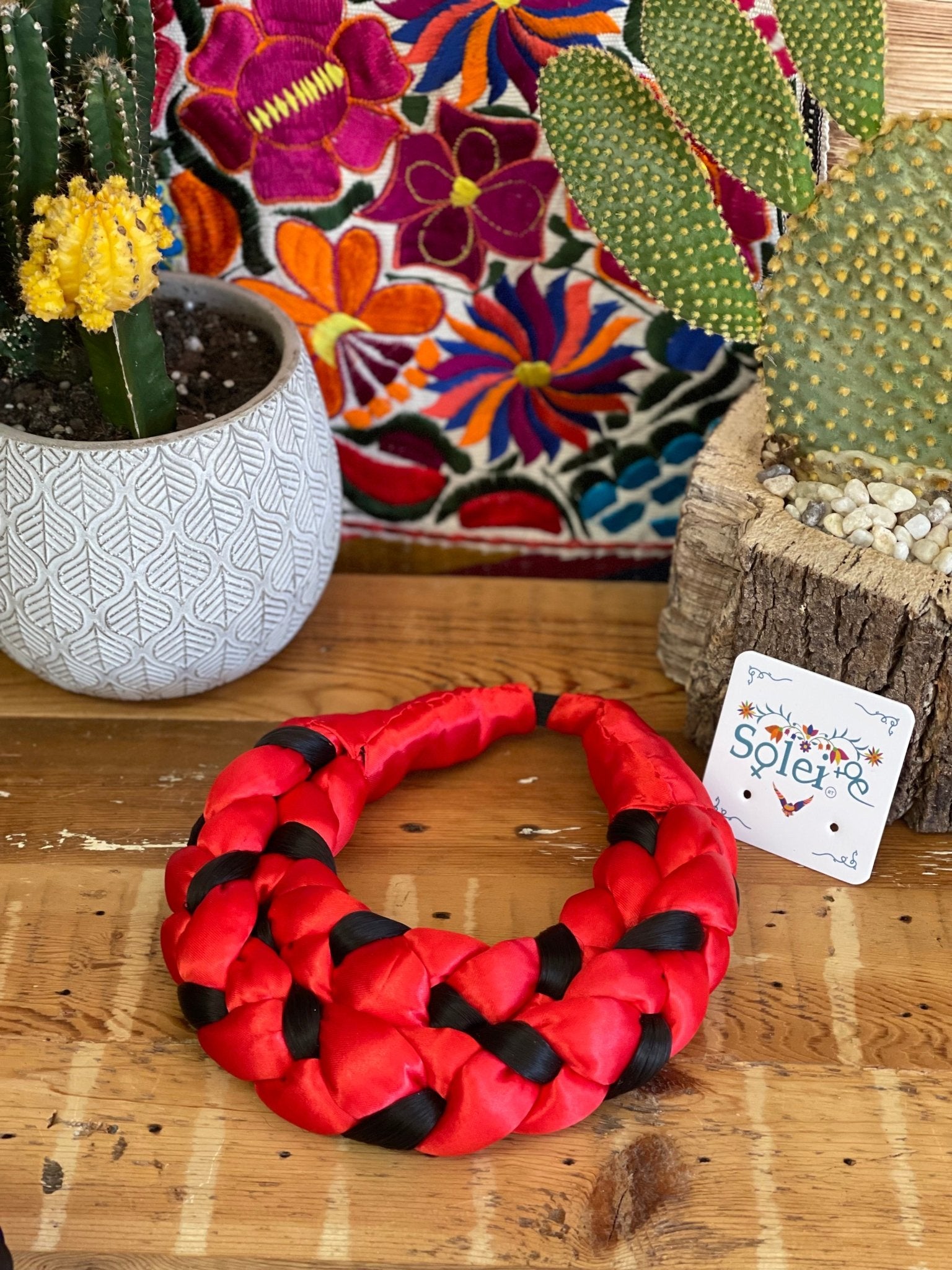 Braided Ribbon Hair Piece. Trenzado Sencillo - Solei Store