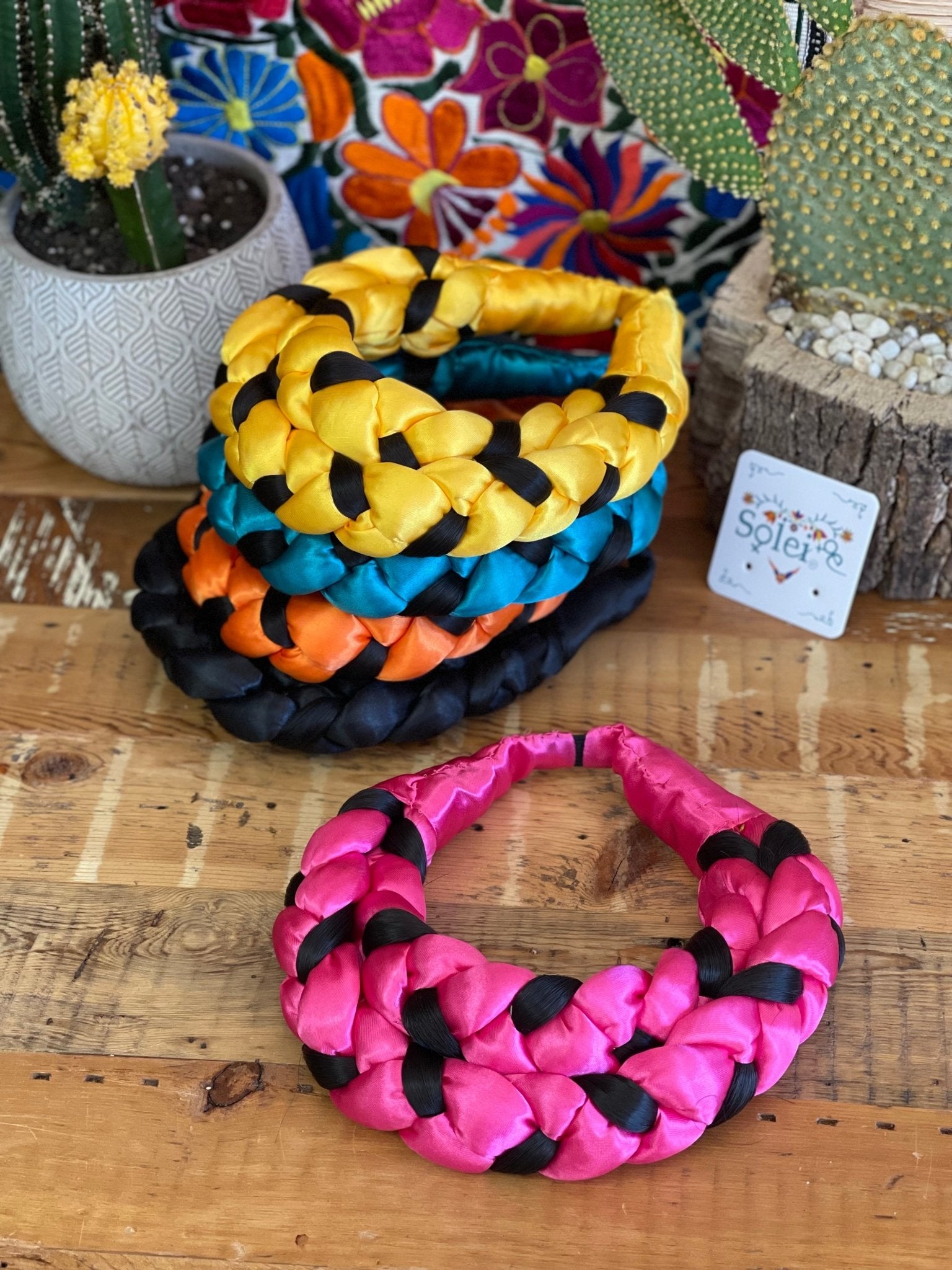Braided Ribbon Hair Piece. Trenzado Sencillo - Solei Store