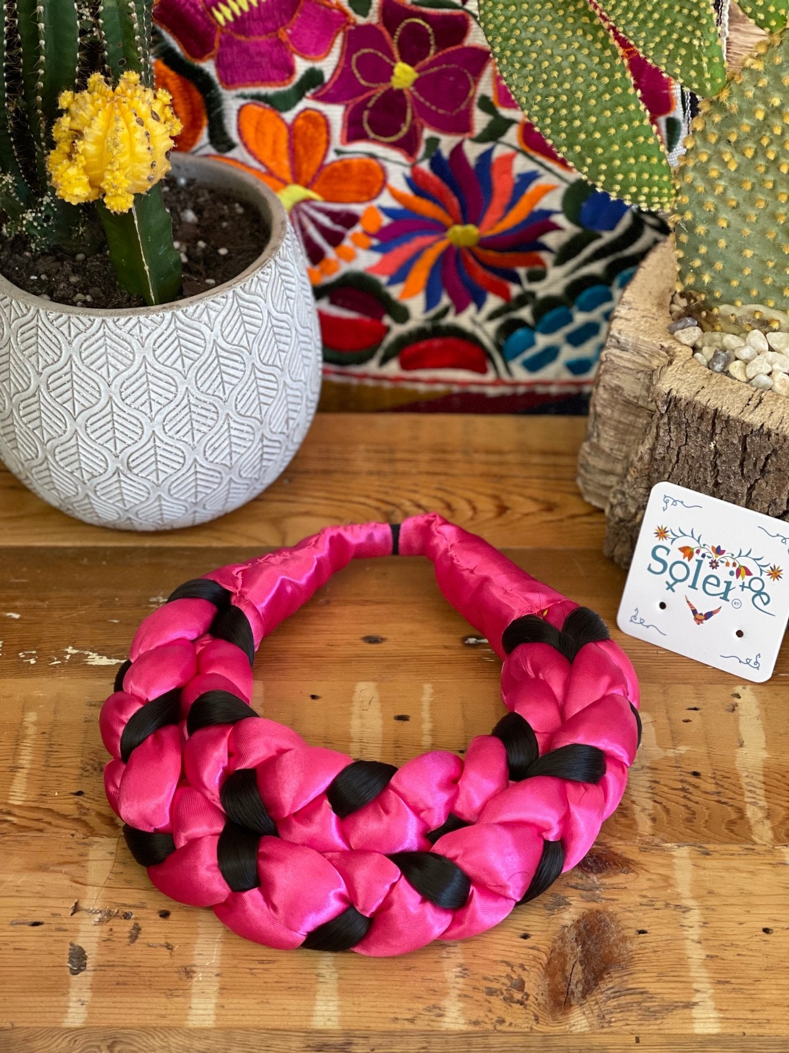Braided Ribbon Hair Piece. Trenzado Sencillo - Solei Store