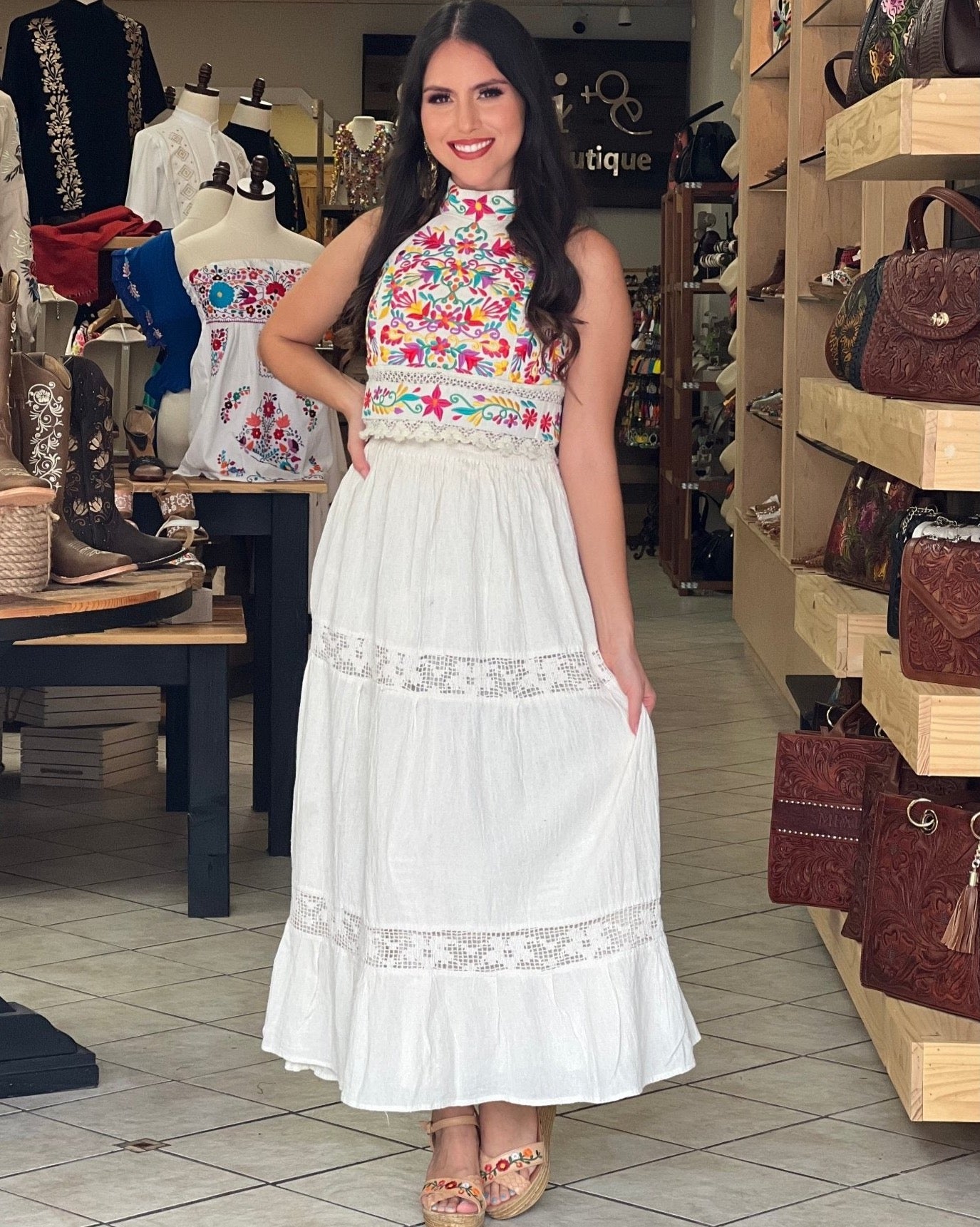 Colorful Mexican Skirt. Camila Skirt. - Solei Store