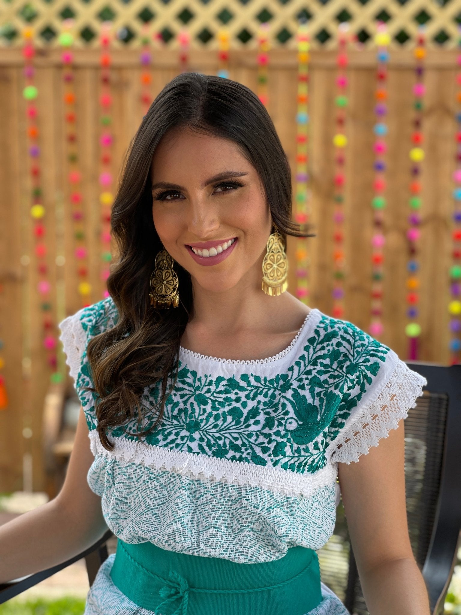 Embroidered Dress Made on a Loom. Hand Embroidered Dress. Vestido Mitla Corto. - Solei Store