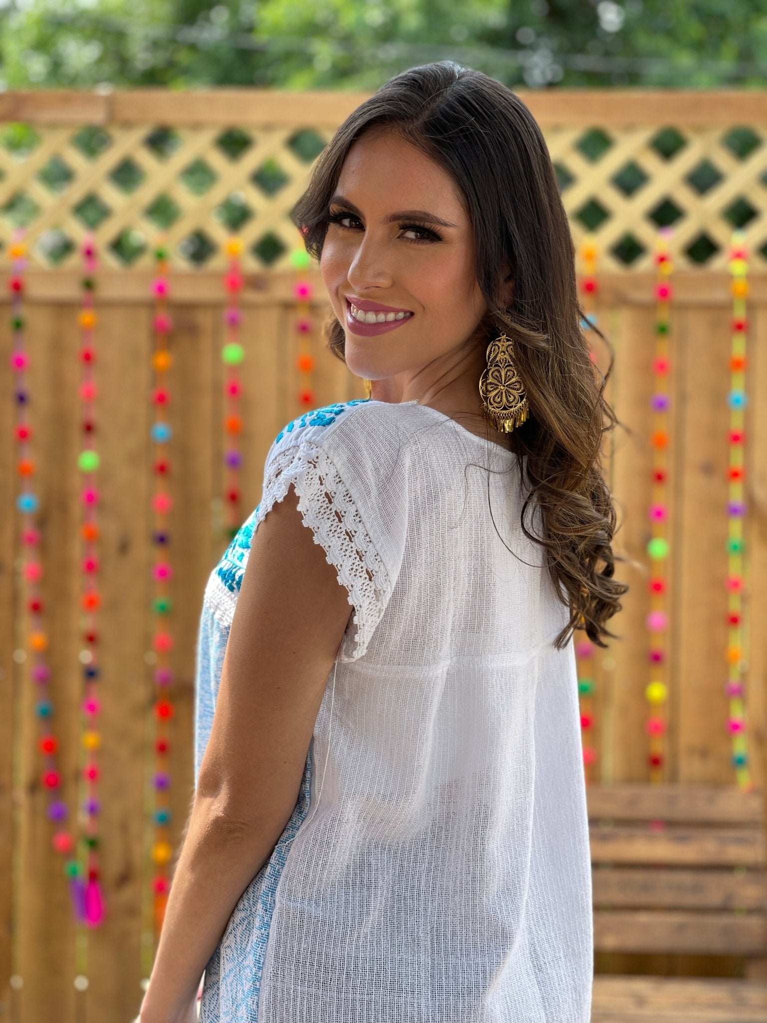 Embroidered Dress Made on a Loom. Hand Embroidered Dress. Vestido Mitla Corto. - Solei Store