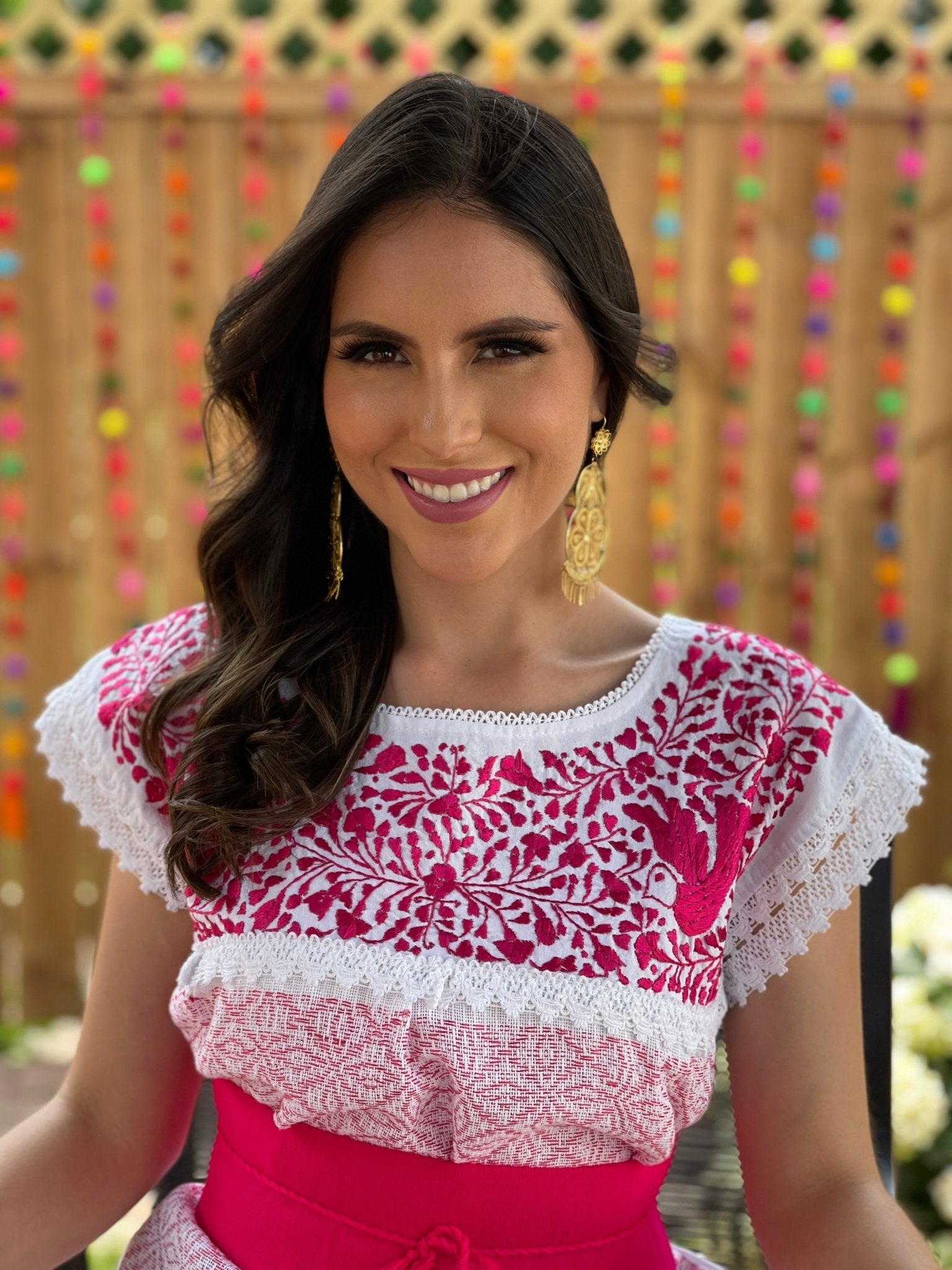 Embroidered Dress Made on a Loom. Hand Embroidered Dress. Vestido Mitla Corto. - Solei Store