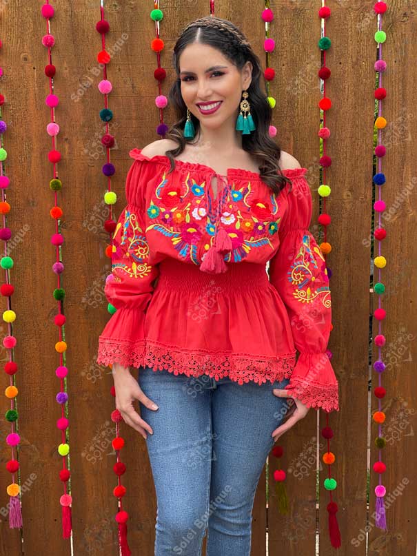 Esther Deluxe Off shoulder top with elastic waist. - Solei Store