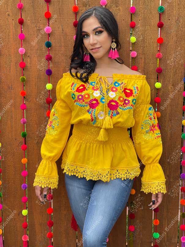 Esther Deluxe Off shoulder top with elastic waist. - Solei Store