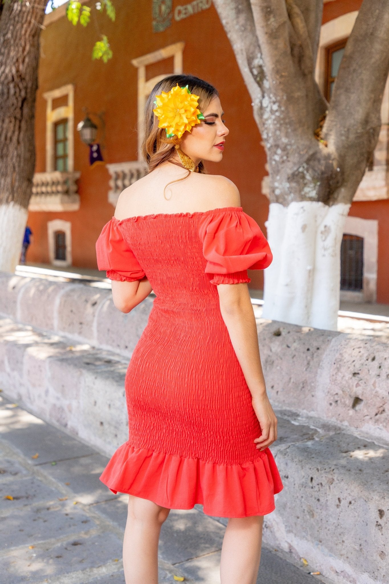 Floral Embroidered Bodycon Dress. Emilia Dress. - Solei Store