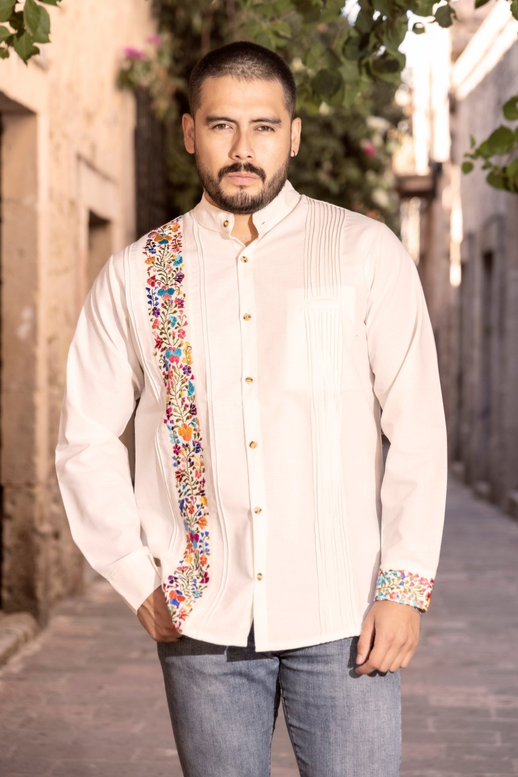 Guayabera San Antonino Sencilla Larga - Solei Store