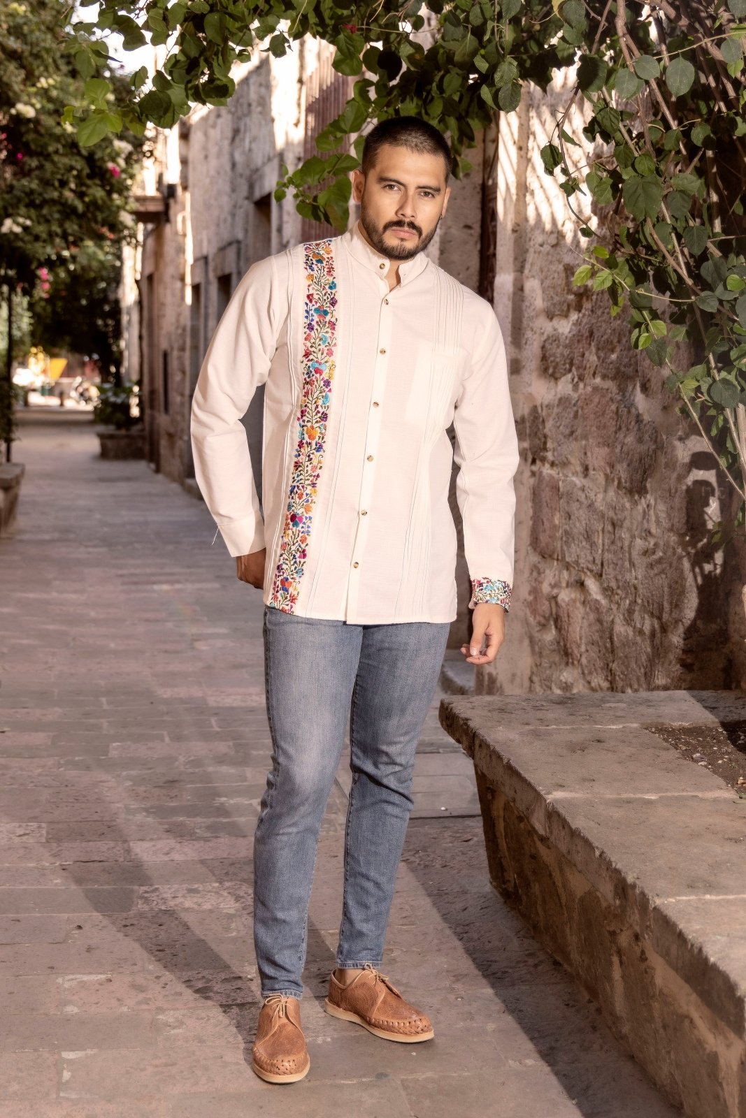 Guayabera San Antonino Sencilla Larga - Solei Store