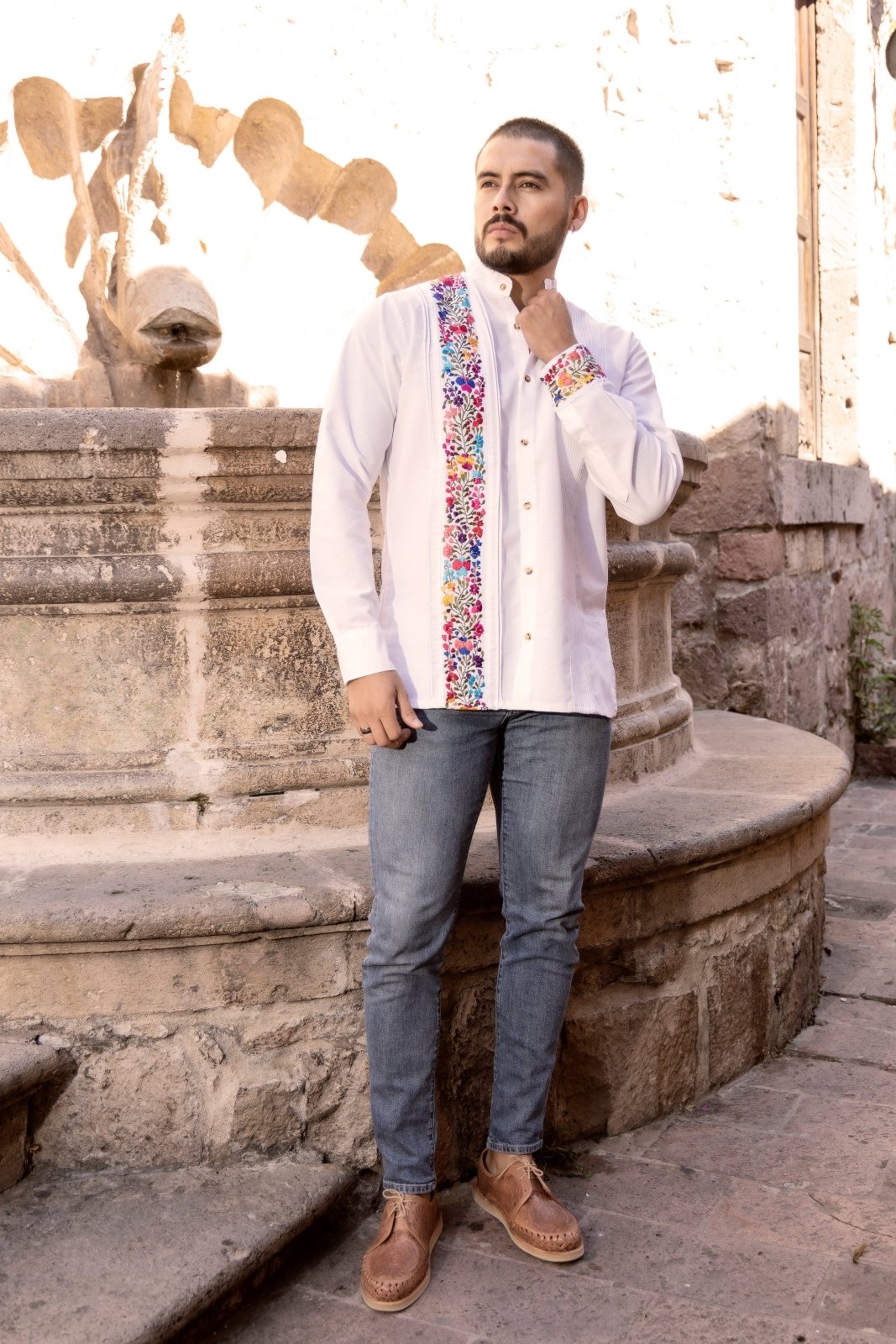 Guayabera San Antonino Sencilla Larga - Solei Store