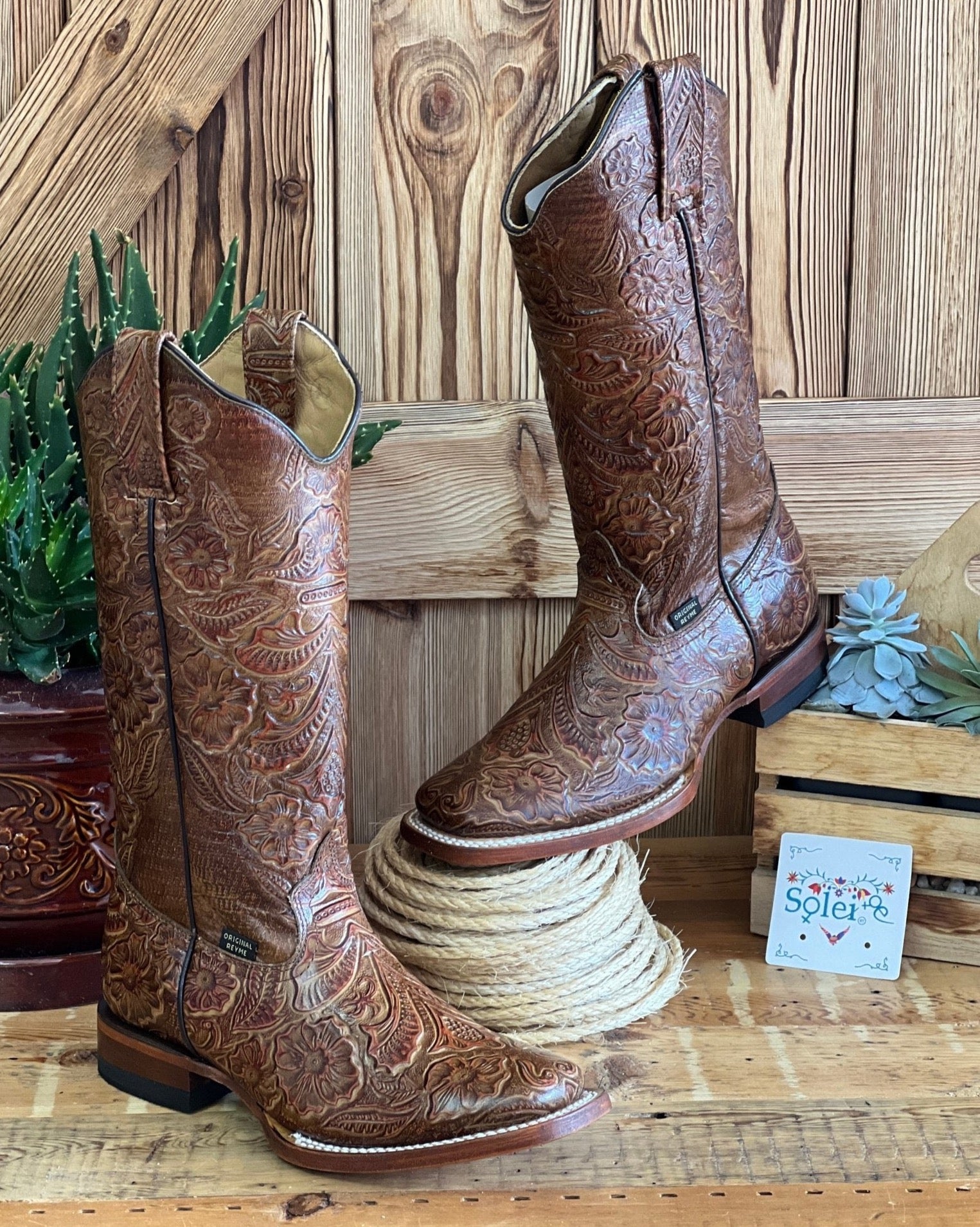 Handmade Die Cut Leather Boots. Tracy Boots. - Solei Store