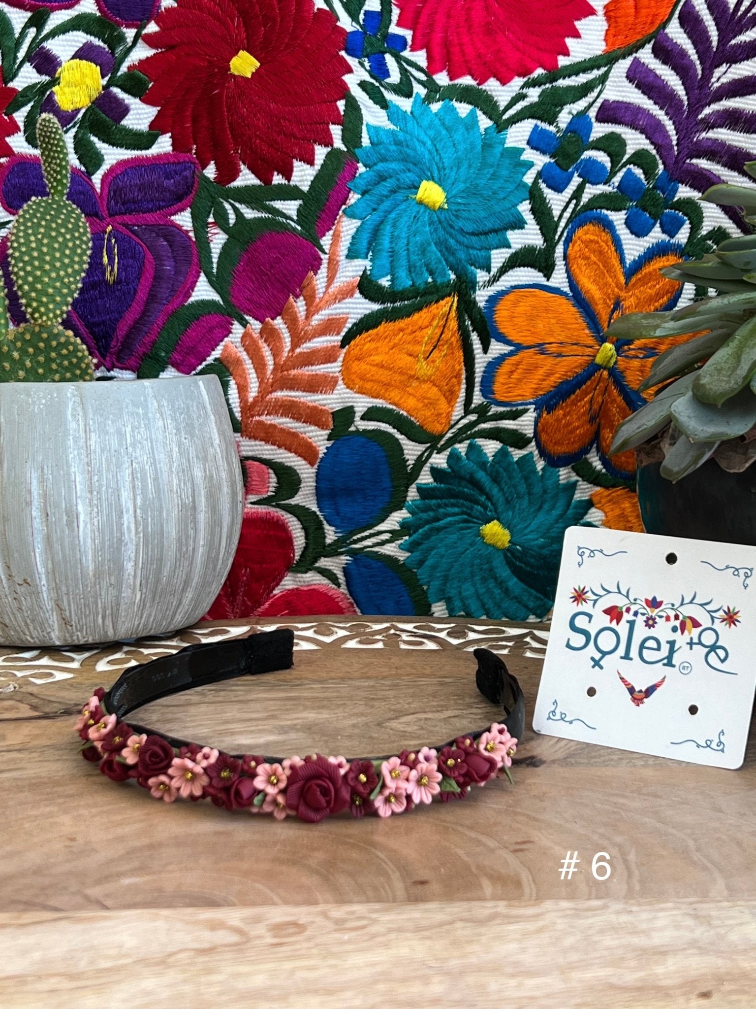 Handmade Mexican Flower Headband - Solei Store