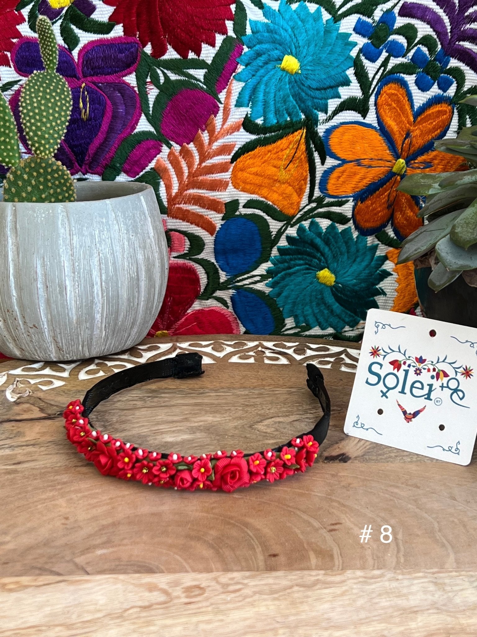 Handmade Mexican Flower Headband - Solei Store