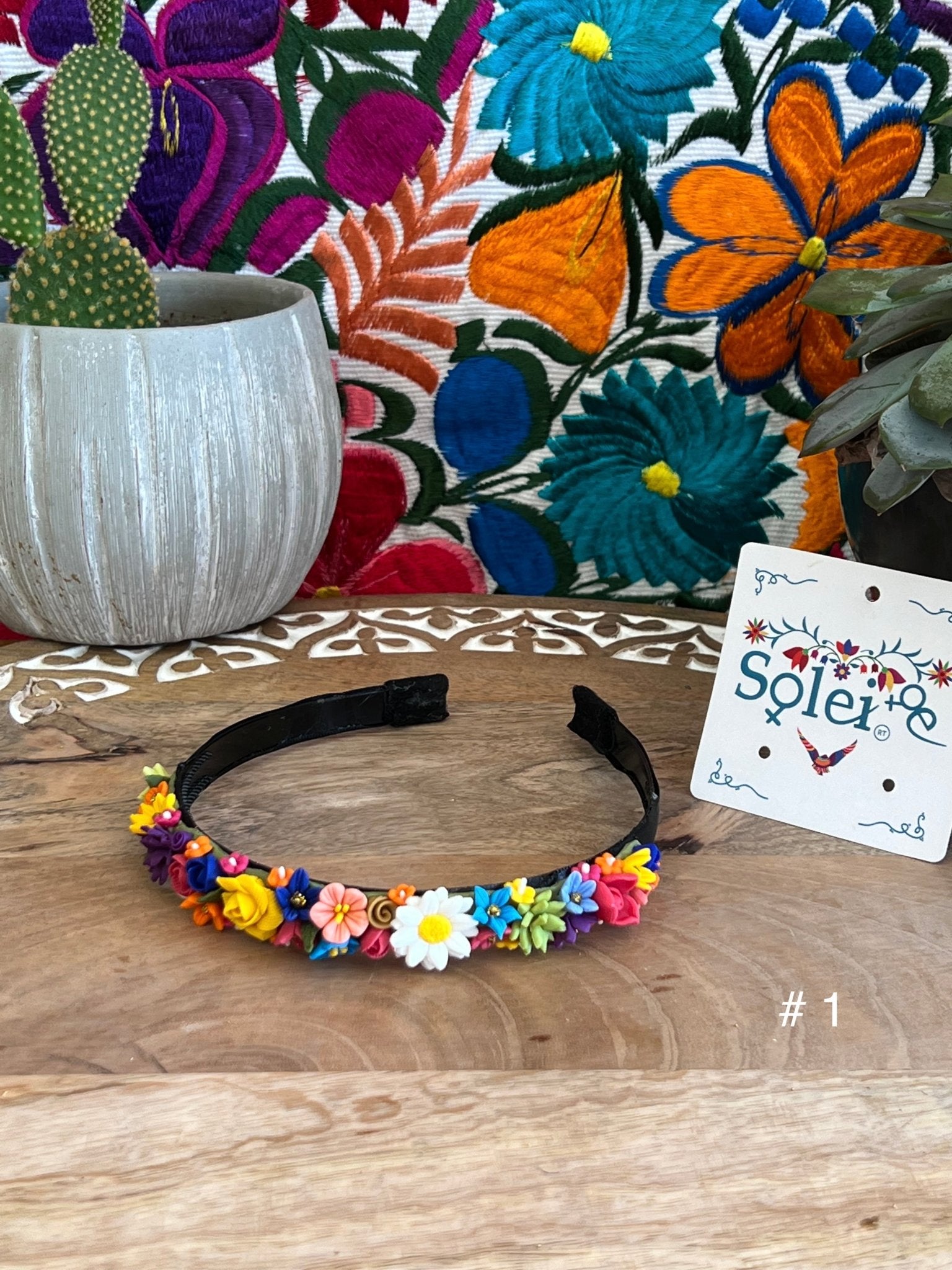 Handmade Mexican Flower Headband - Solei Store