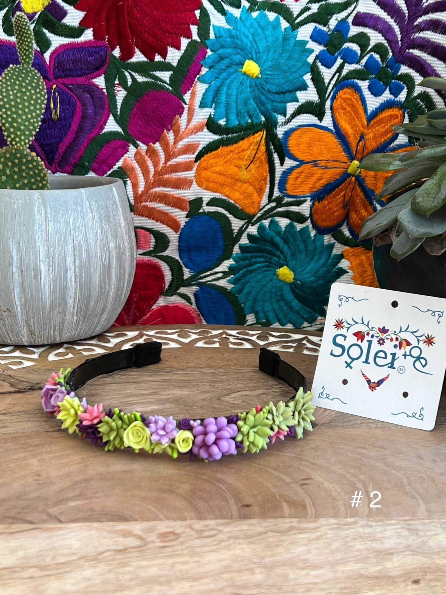 Handmade Mexican Flower Headband - Solei Store