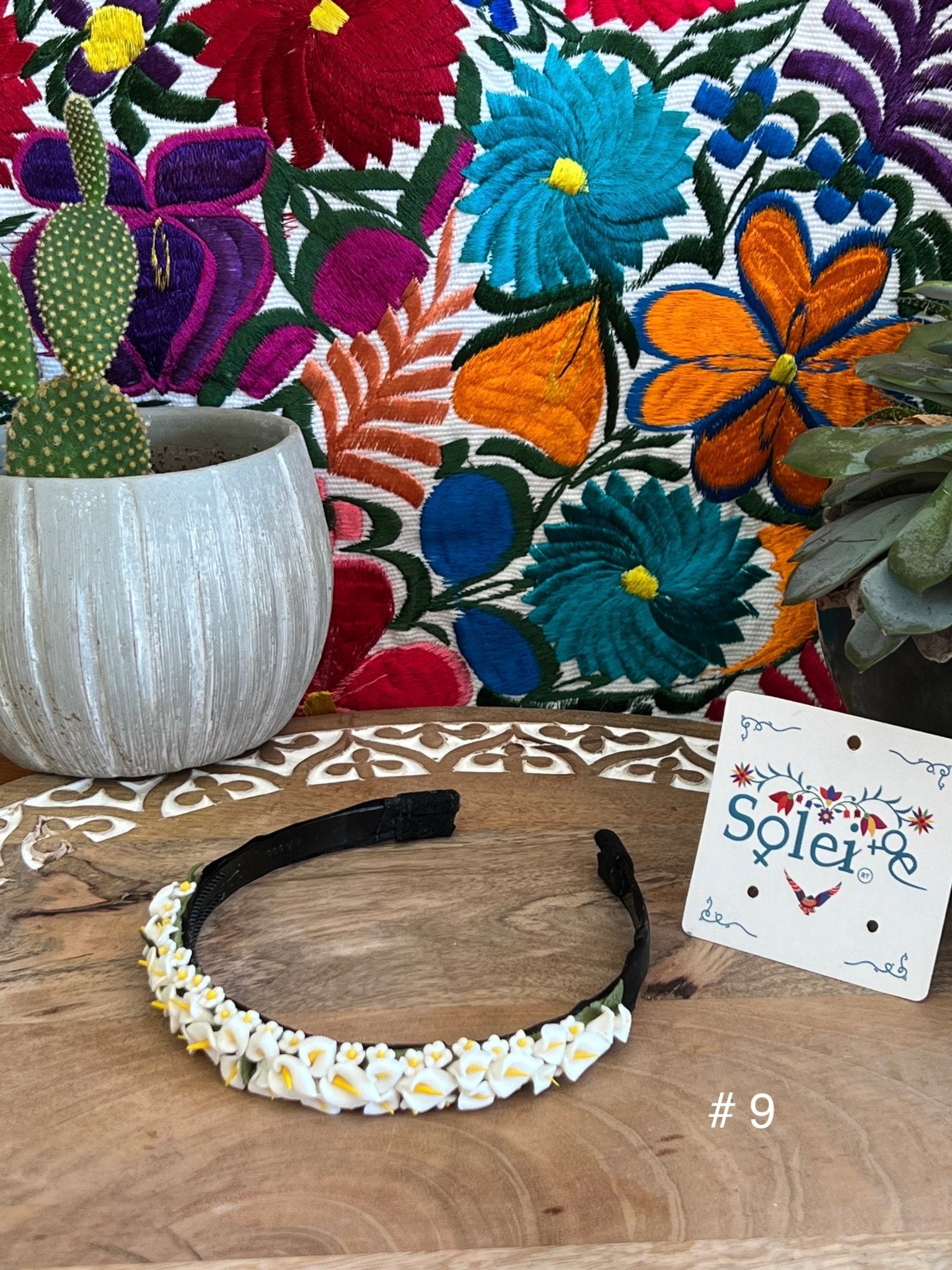 Handmade Mexican Flower Headband - Solei Store