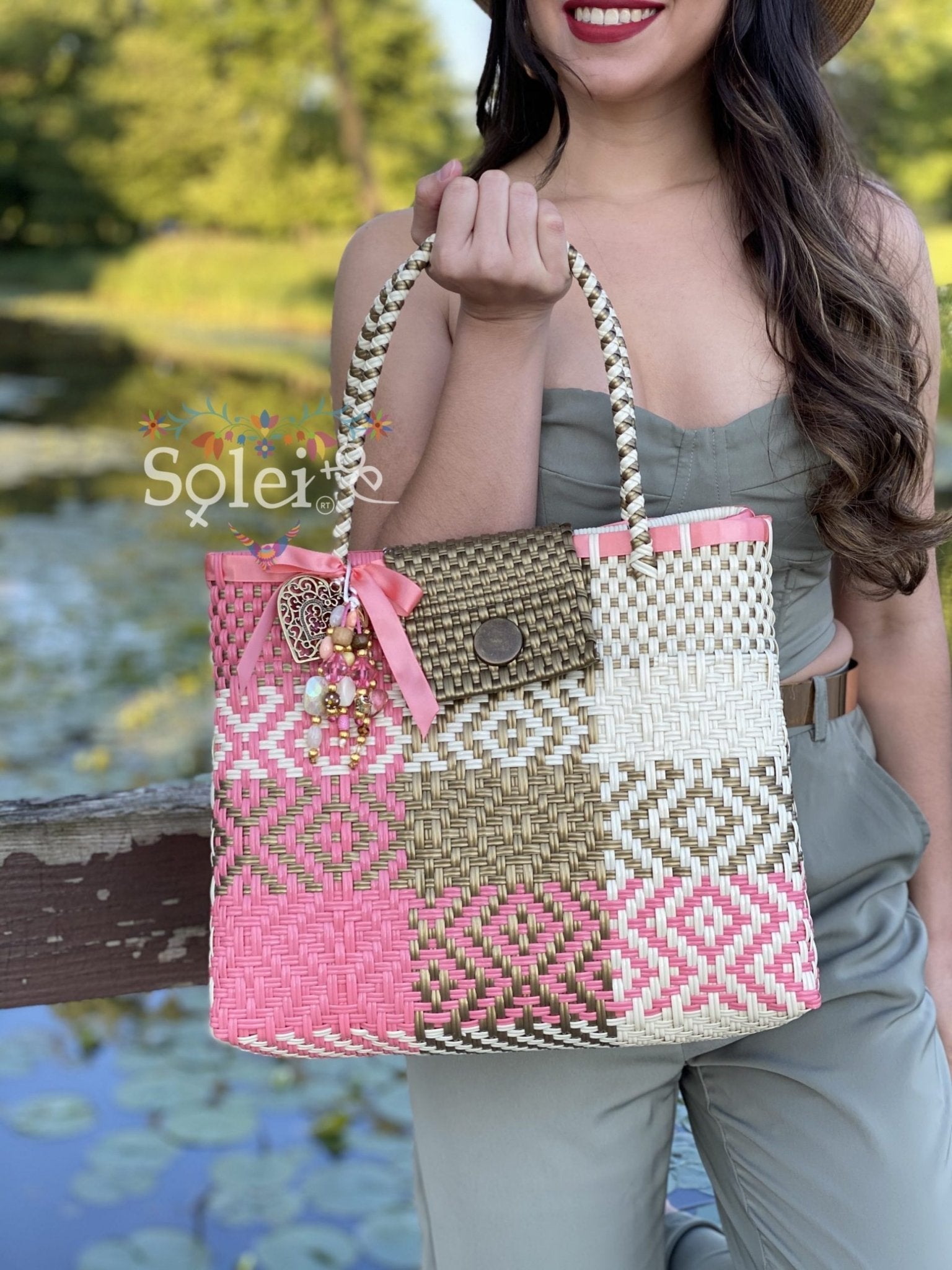 Huichol Bag colorful, high quality, luxury women's handbags - Solei Store