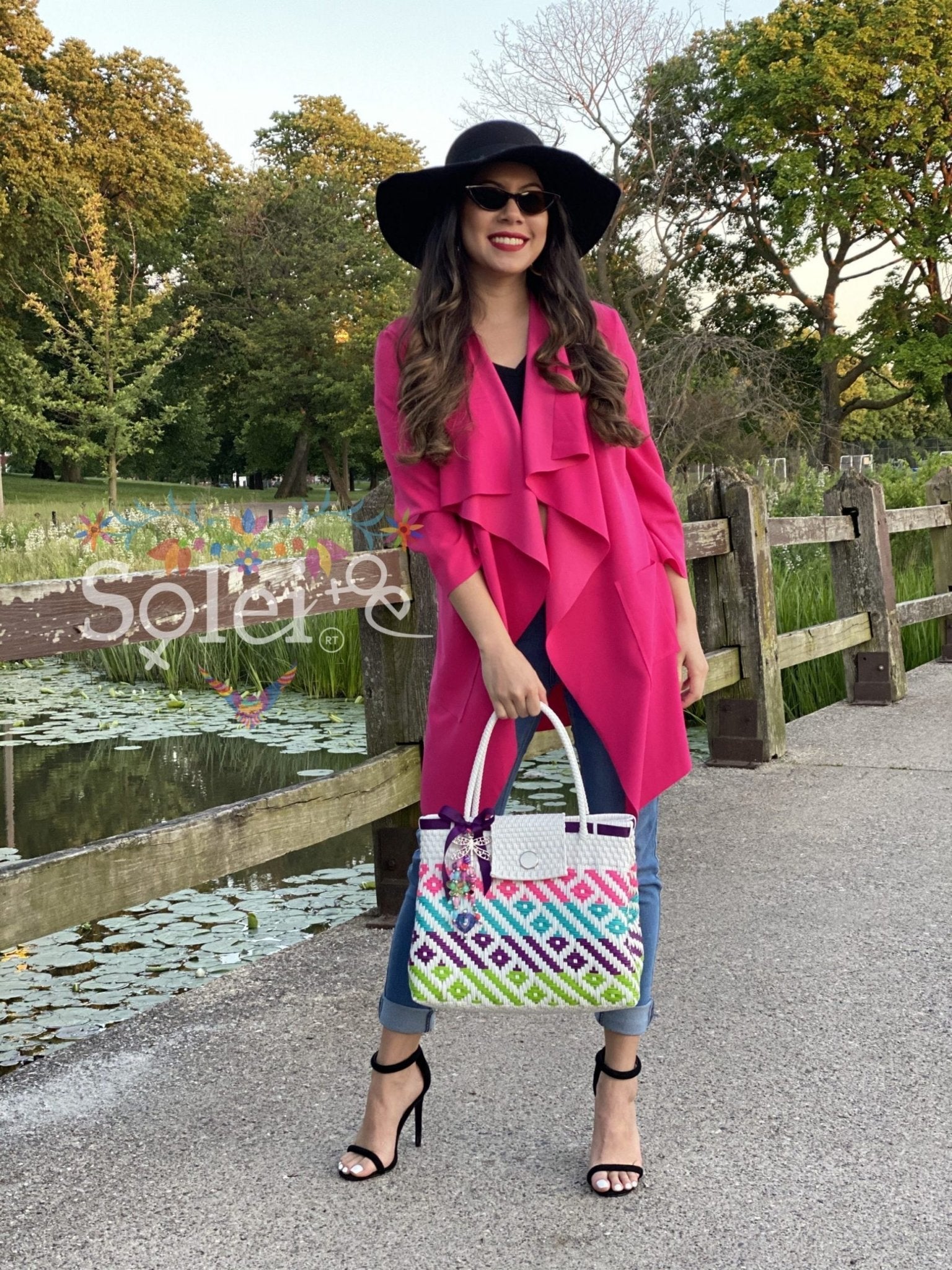 Huichol Bag colorful, high quality, luxury women's handbags - Solei Store
