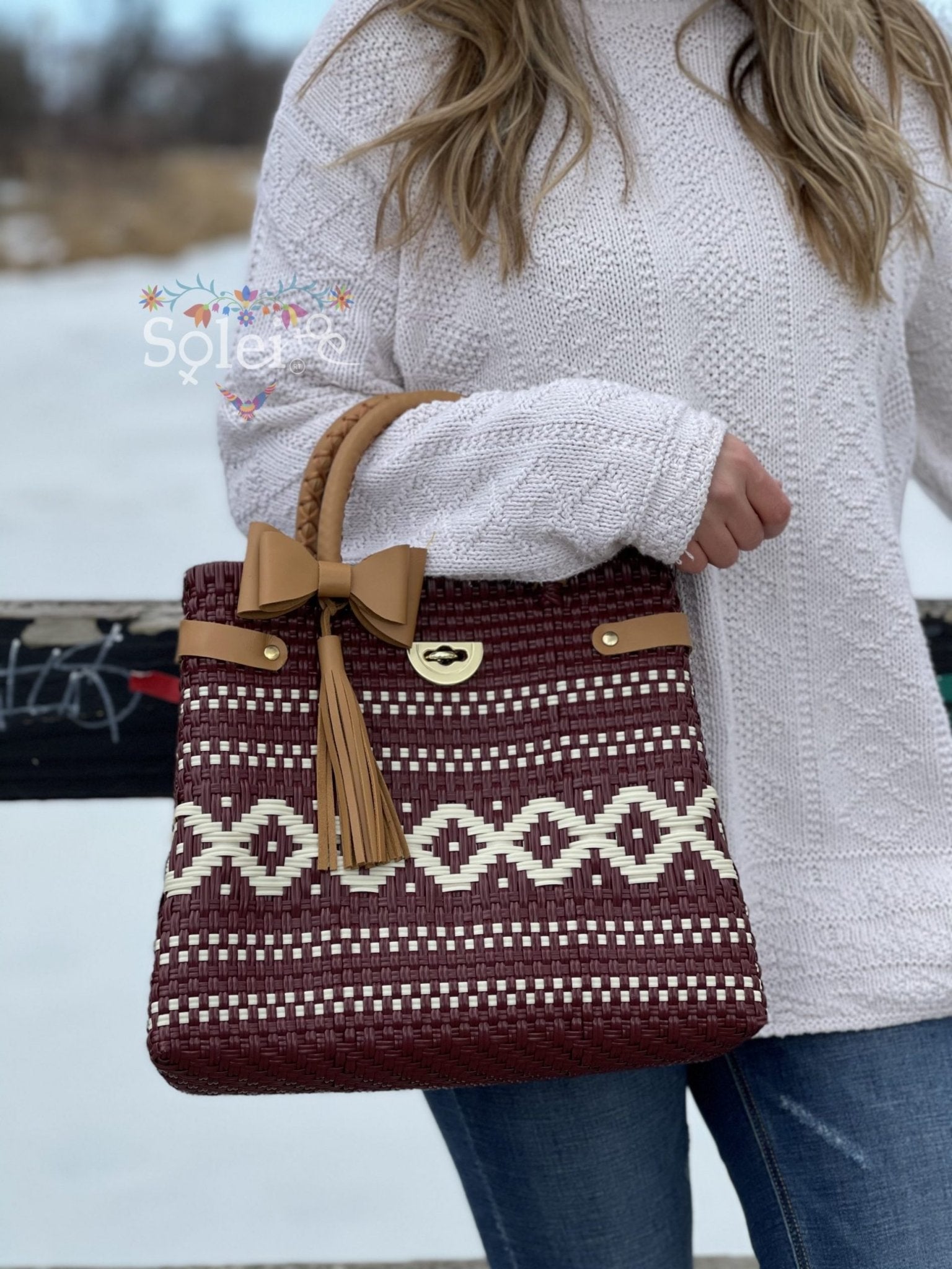Huichol Luxe Recycled Plastic Handmade Bag - Solei Store