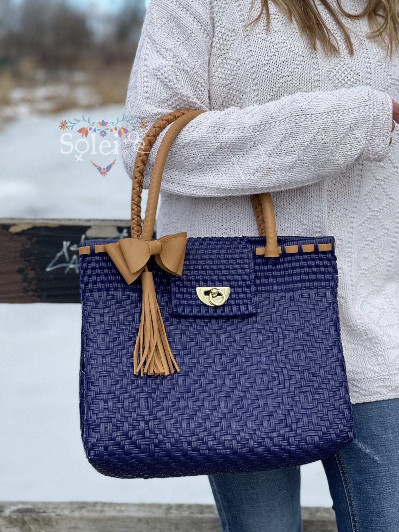 Huichol Luxe Recycled Plastic Handmade Bag - Solei Store