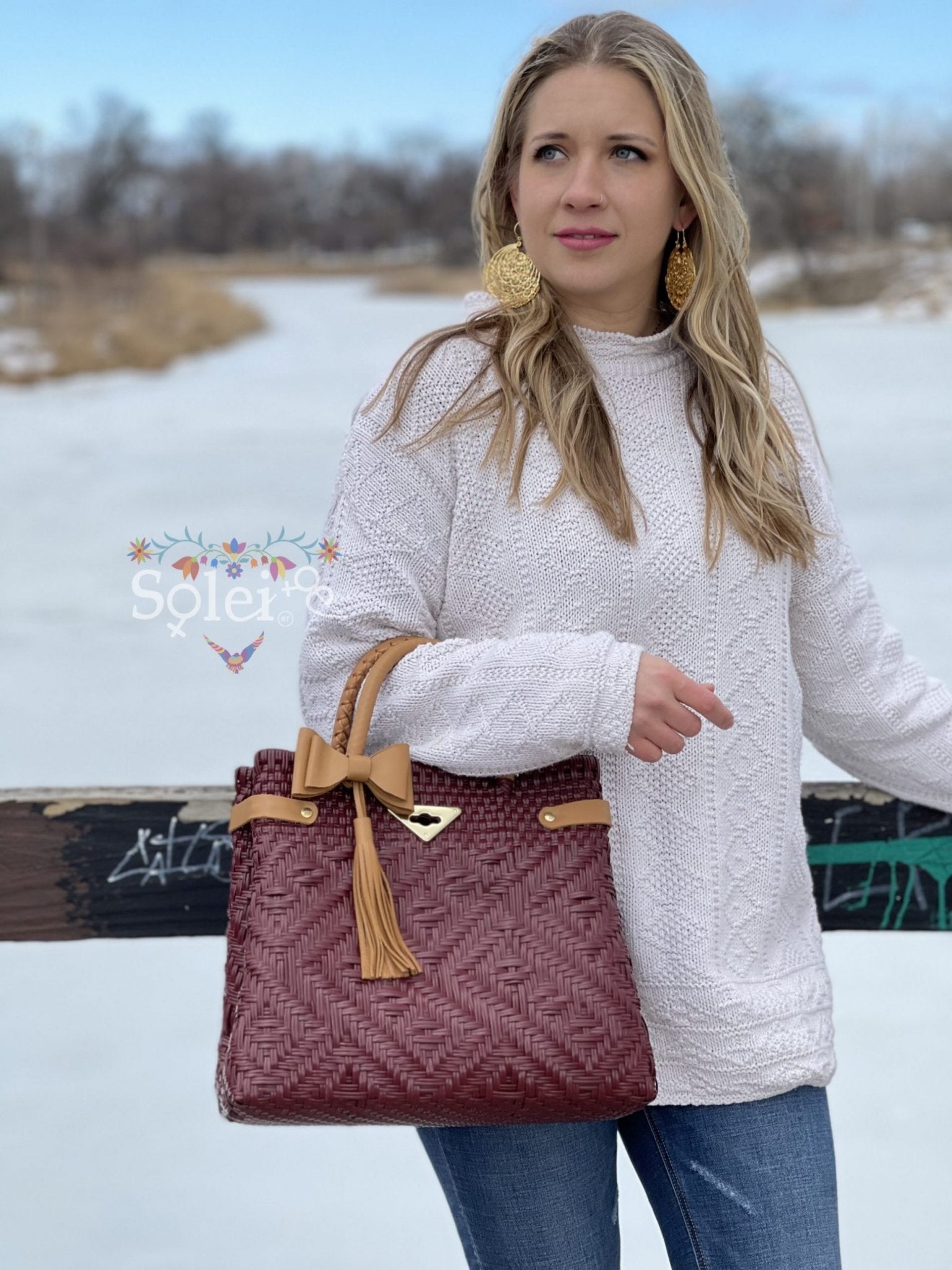 Huichol Luxe Recycled Plastic Handmade Bag - Solei Store