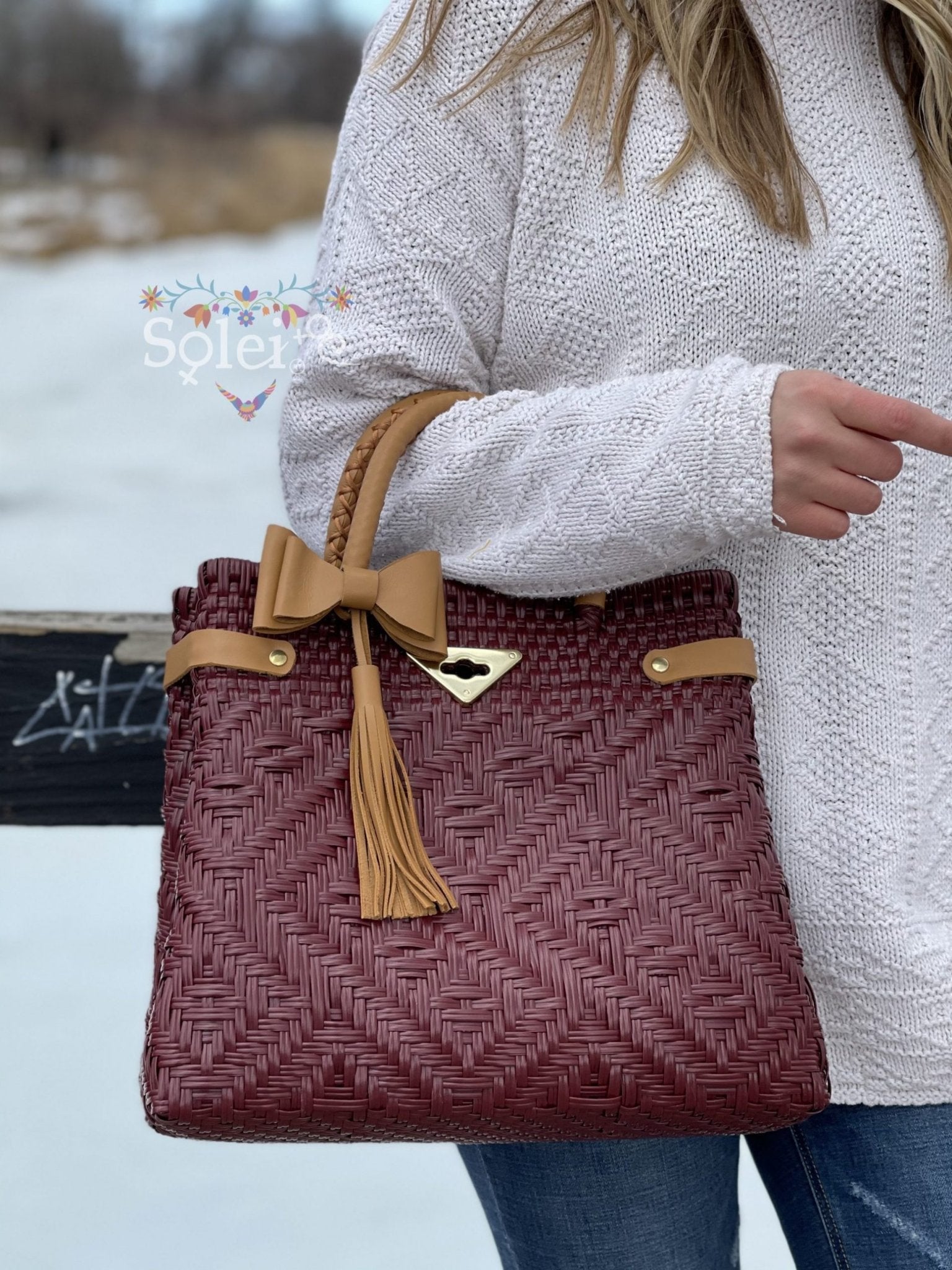 Huichol Luxe Recycled Plastic Handmade Bag - Solei Store